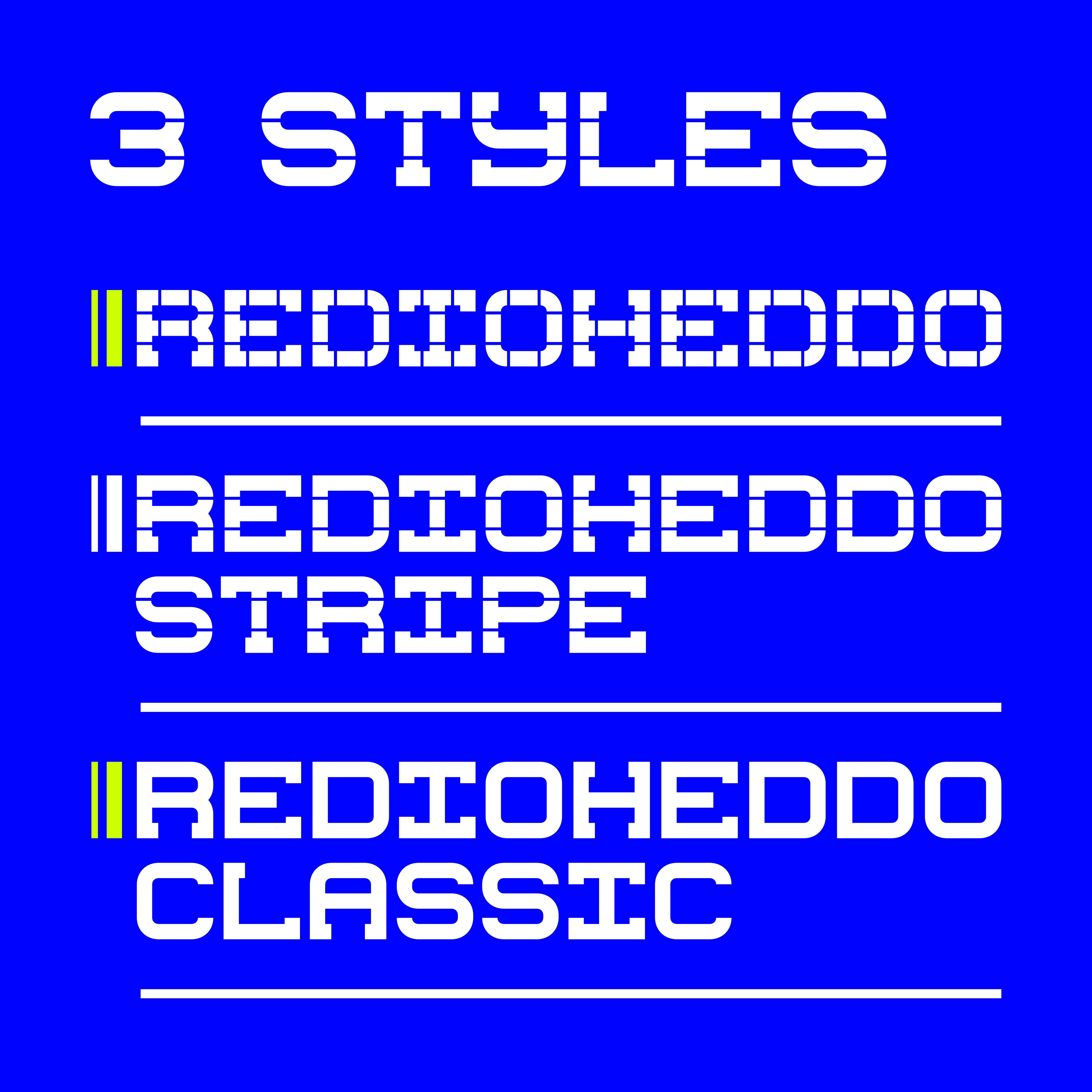 REDIOHEDDO FONT FAMILY