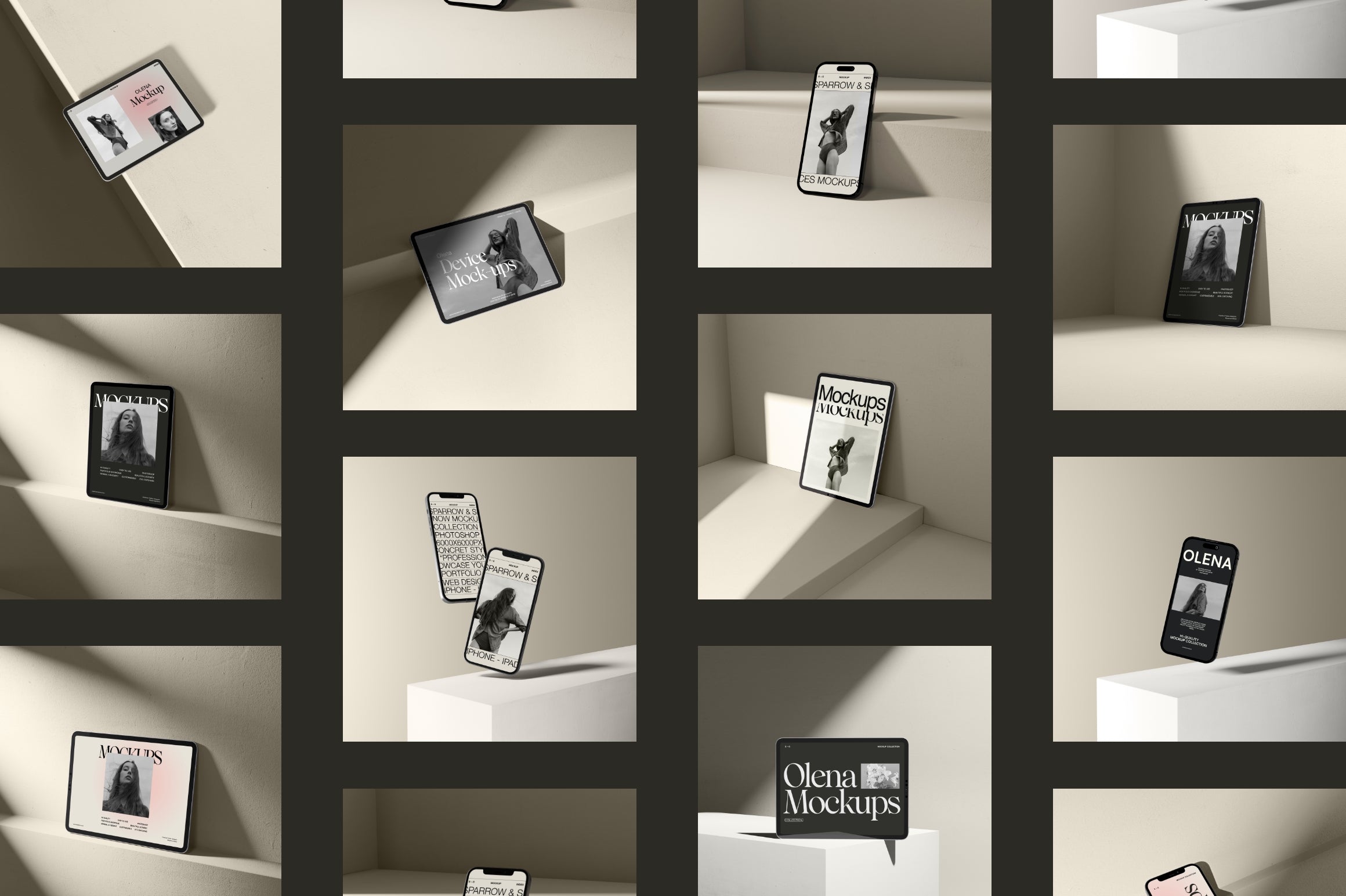 Olena - Device Mockups