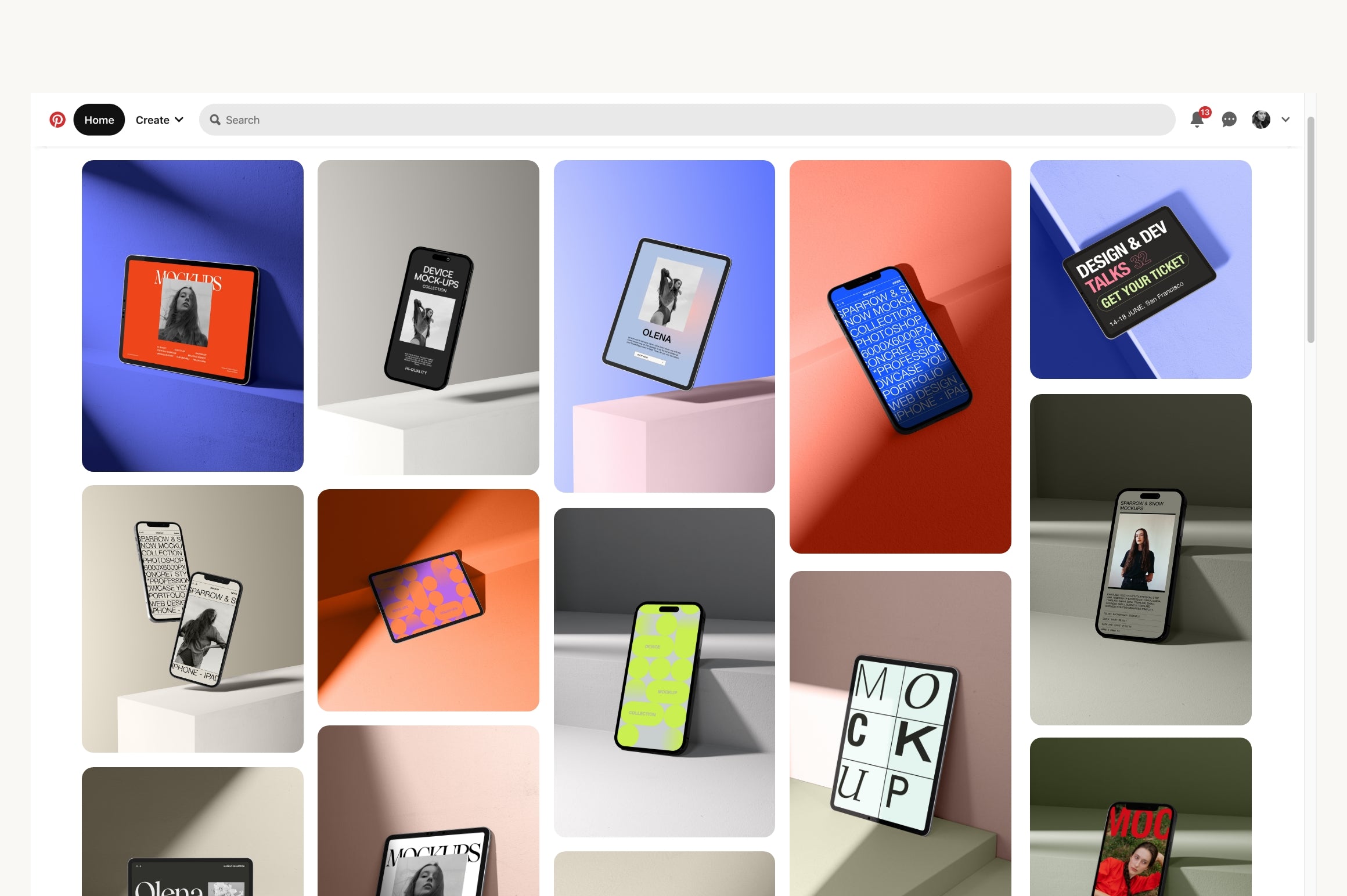 Olena - Device Mockups