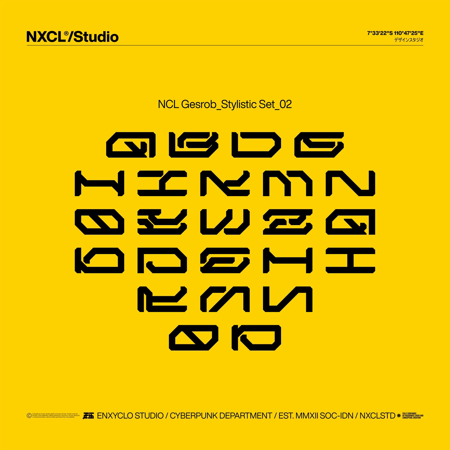 NCL GESROB Typeface