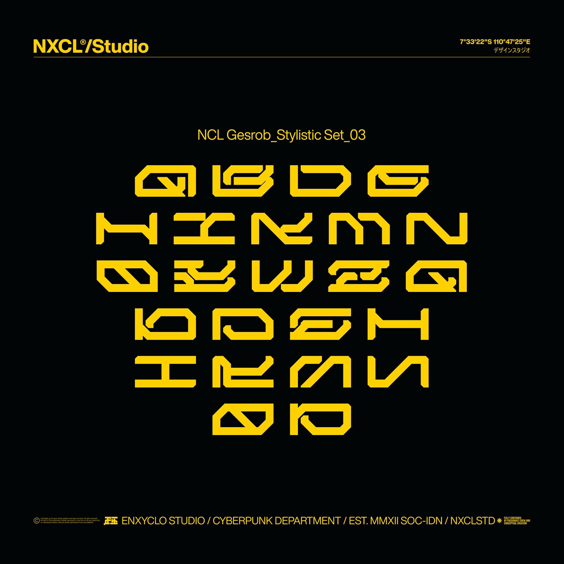NCL GESROB Typeface