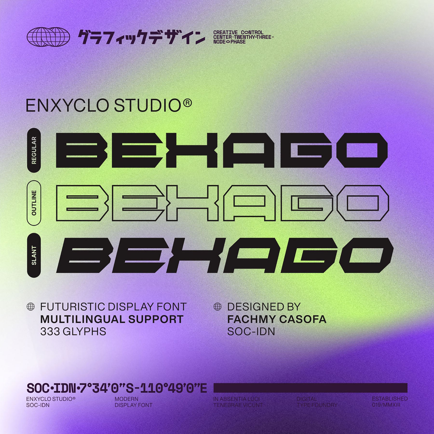 BEXAGO Typeface