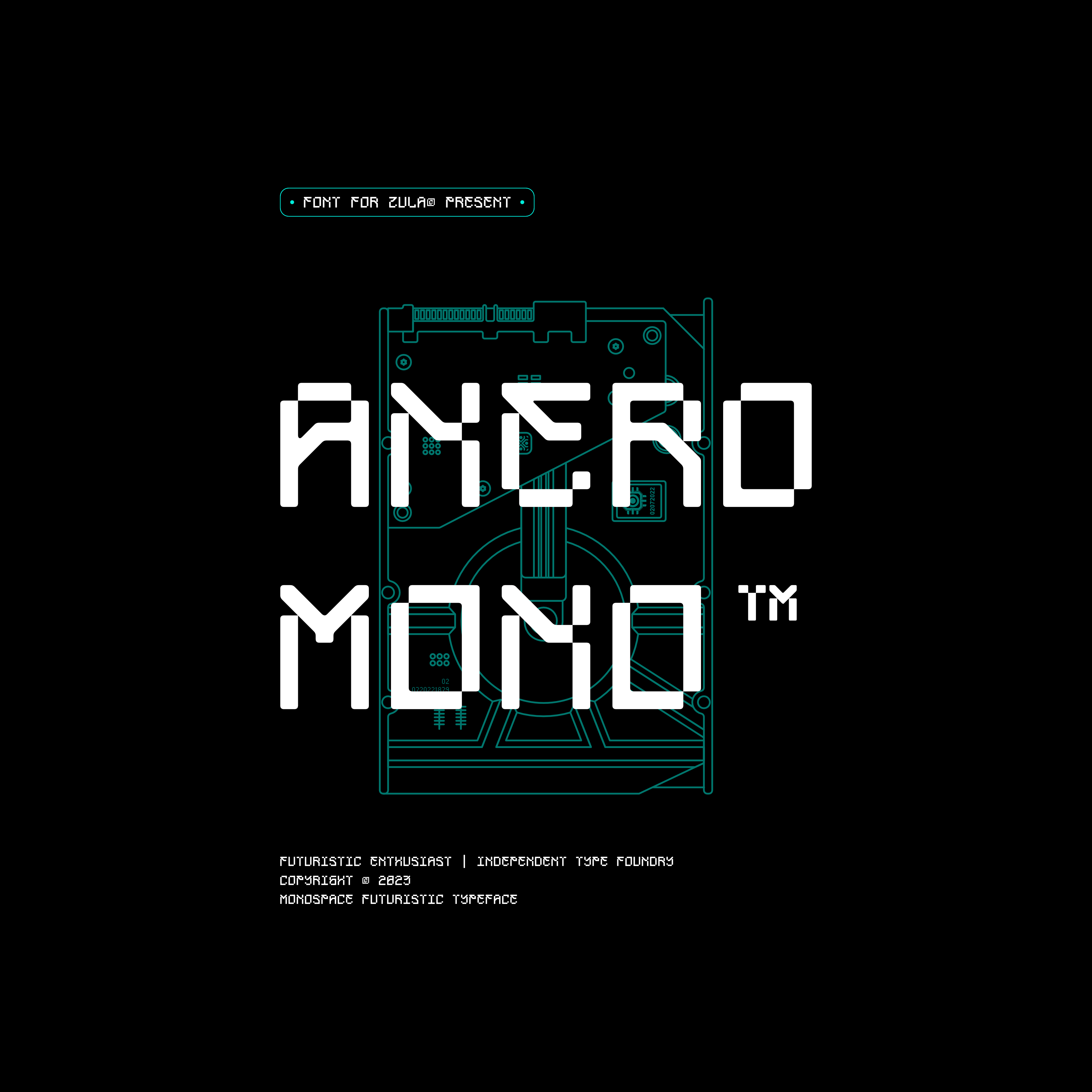 Anero Mono Typeface