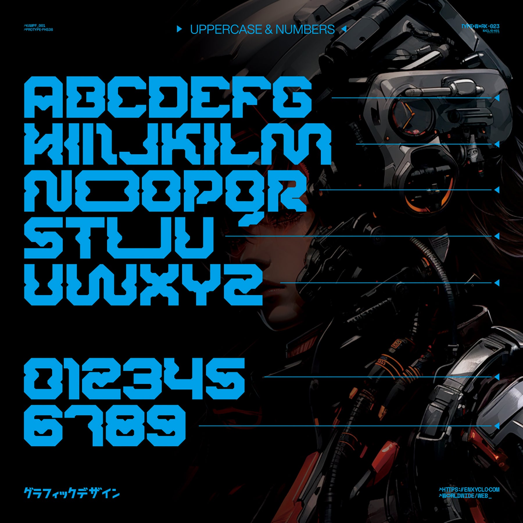 NCL ROBOWAPIX Typeface