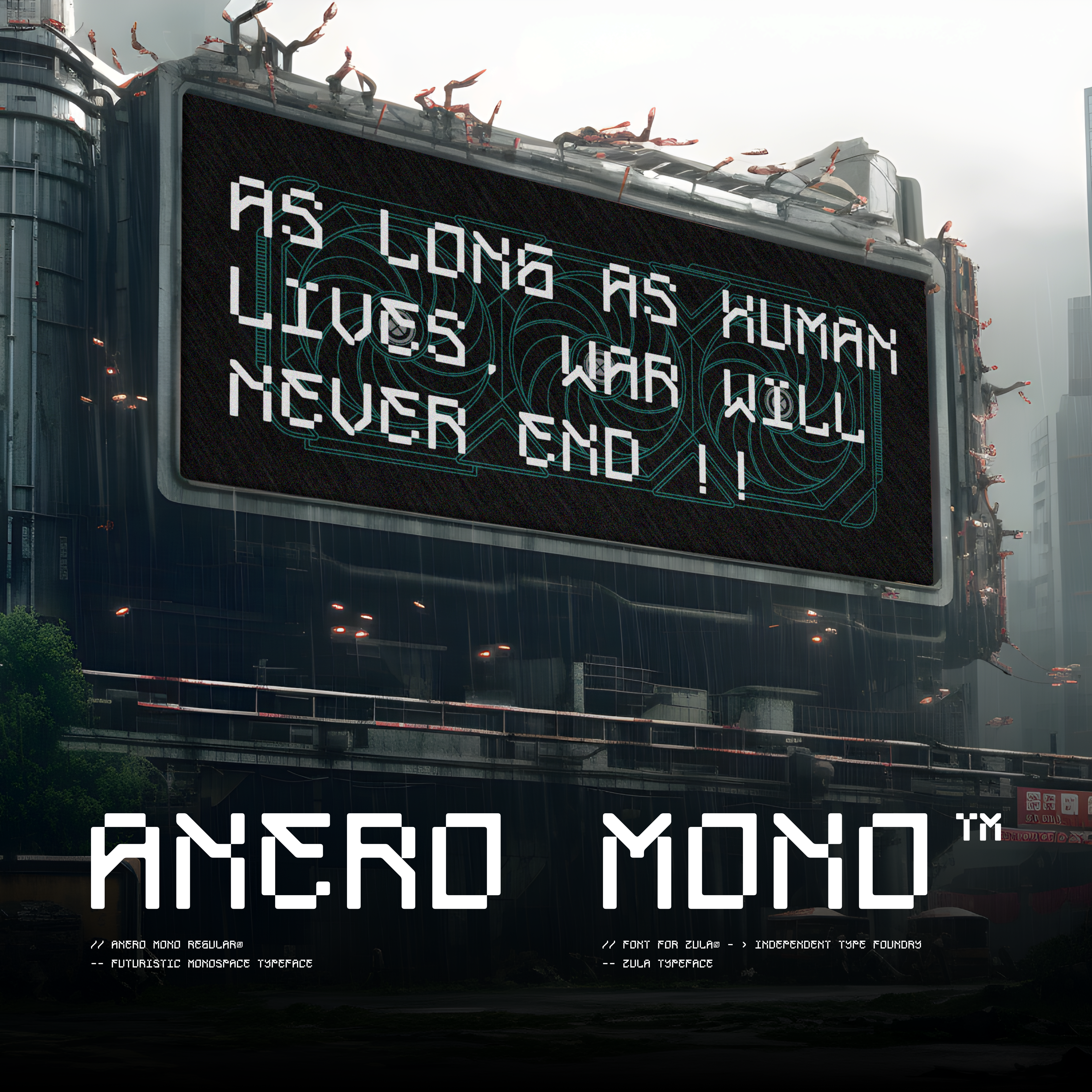 Anero Mono Typeface