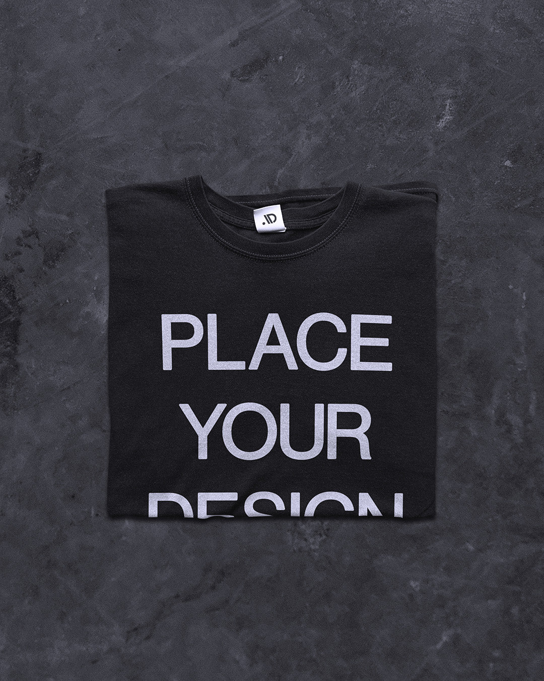 Folded Relaxed Tee Mockup