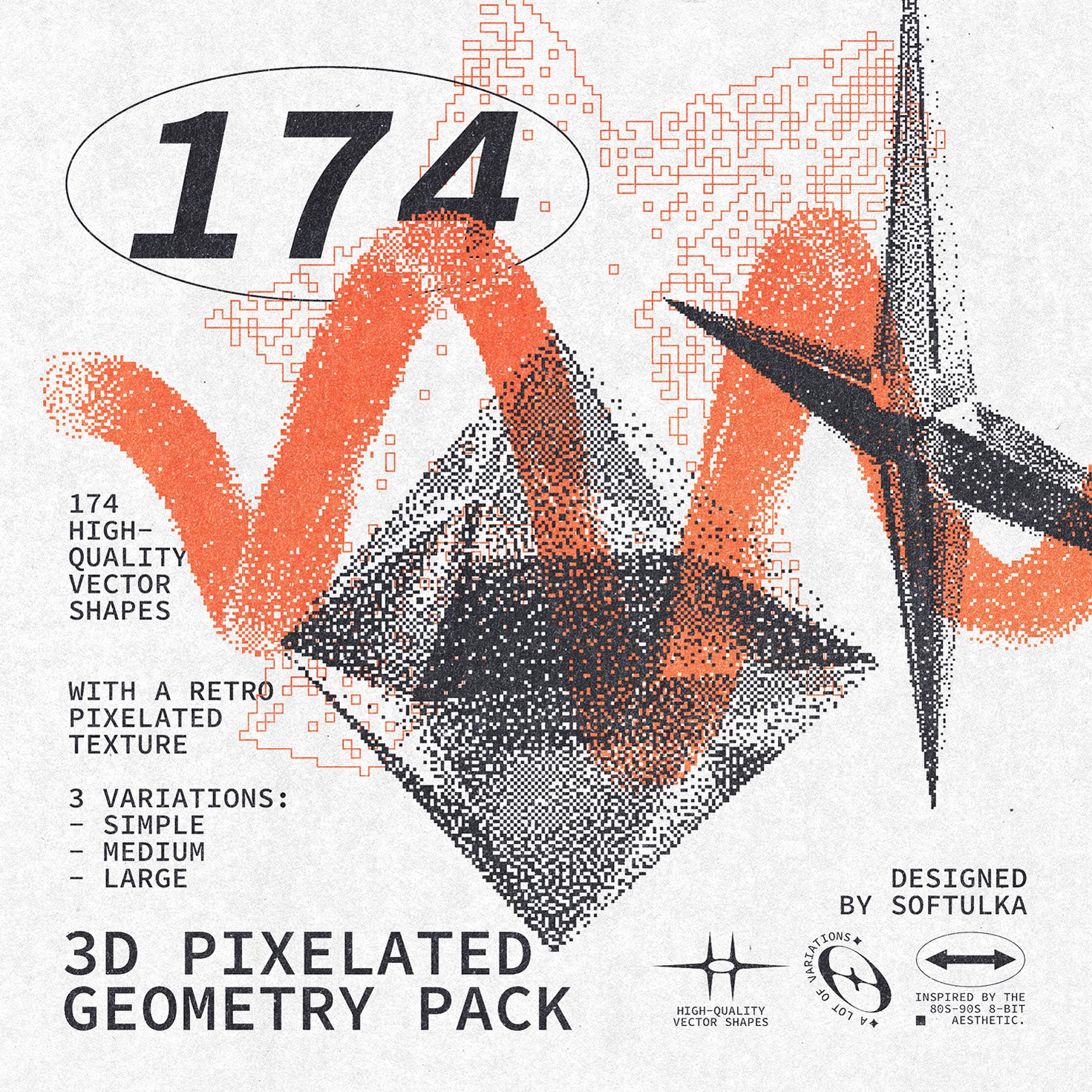 3D Pixelated Geometry Pack