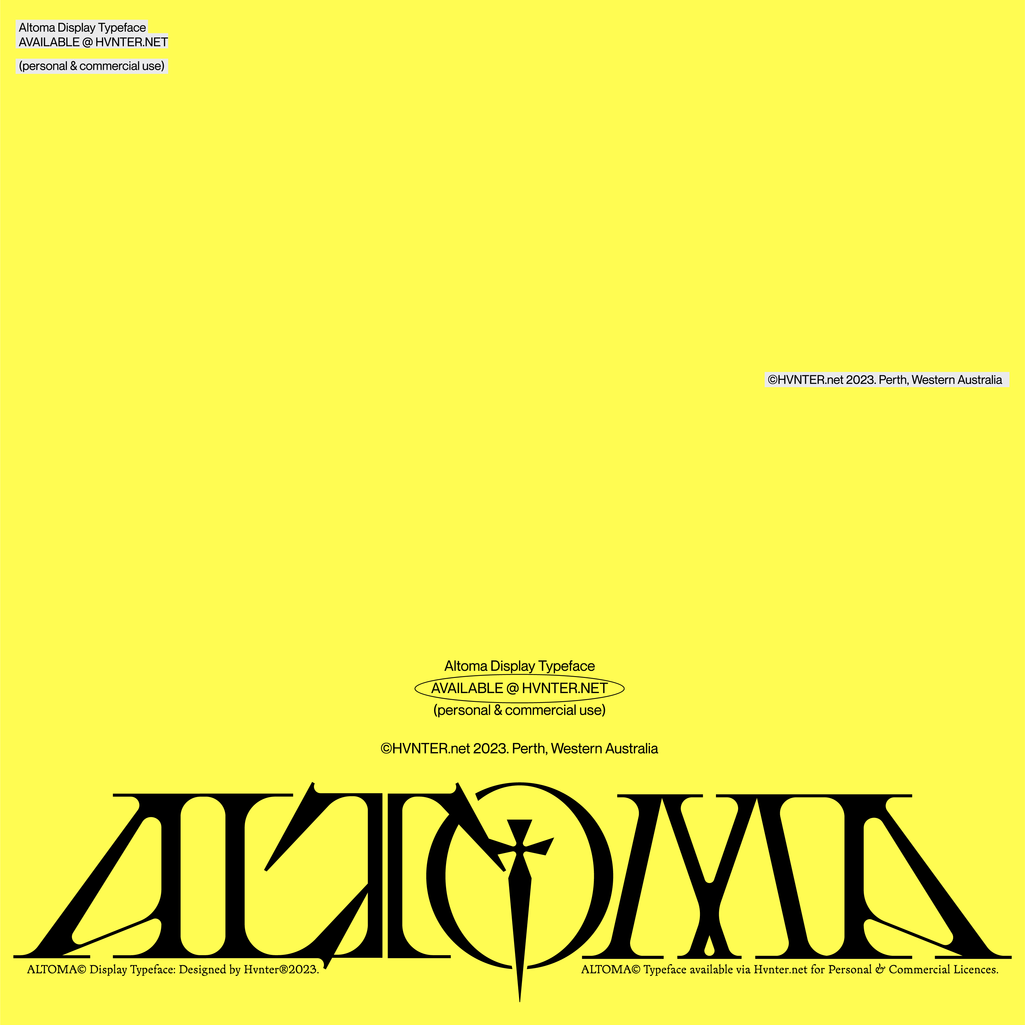 Altoma Typeface
