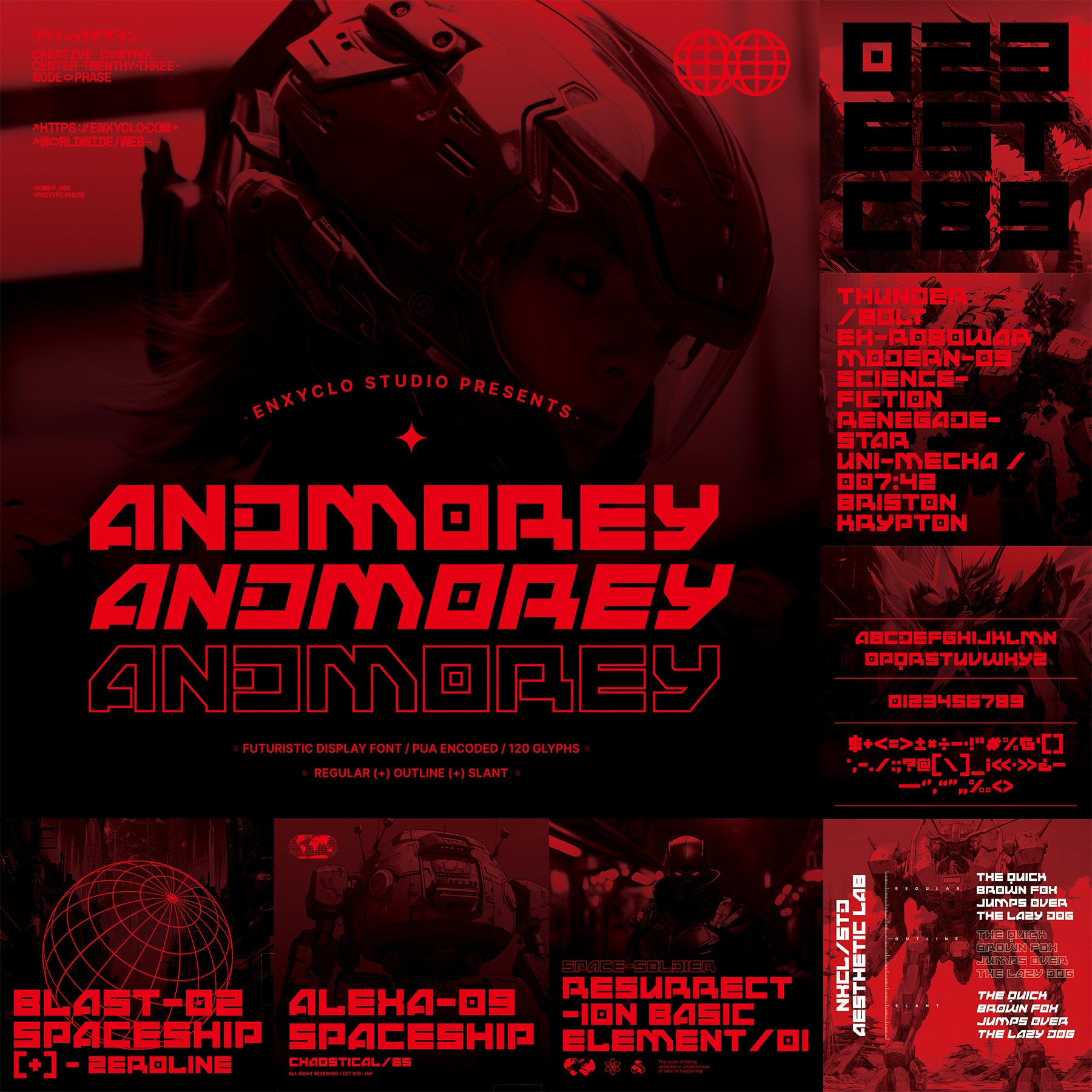 Cyberpunk Futuristic Font Bundle - secret-cache