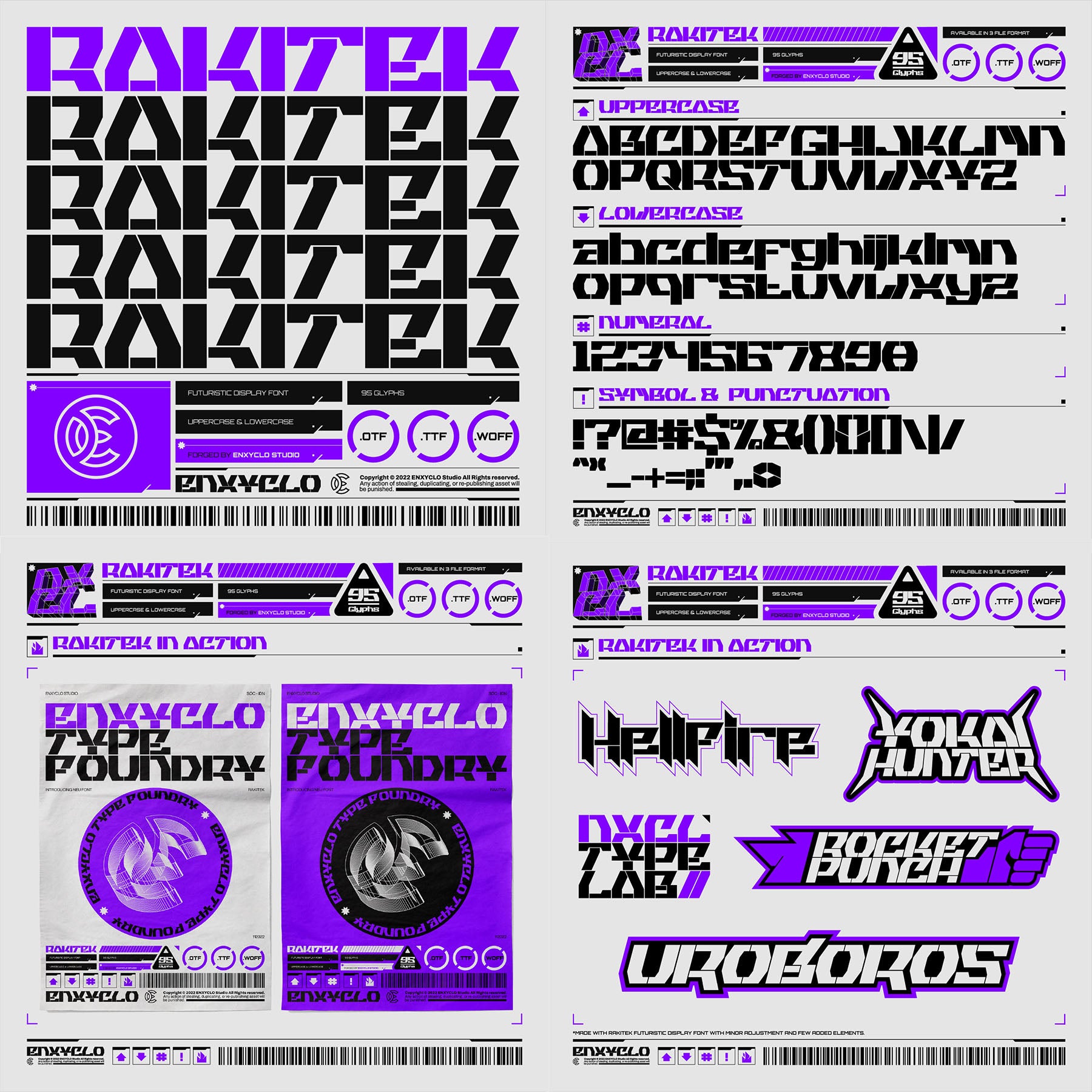 Cyberpunk Futuristic Font Bundle - secret-cache