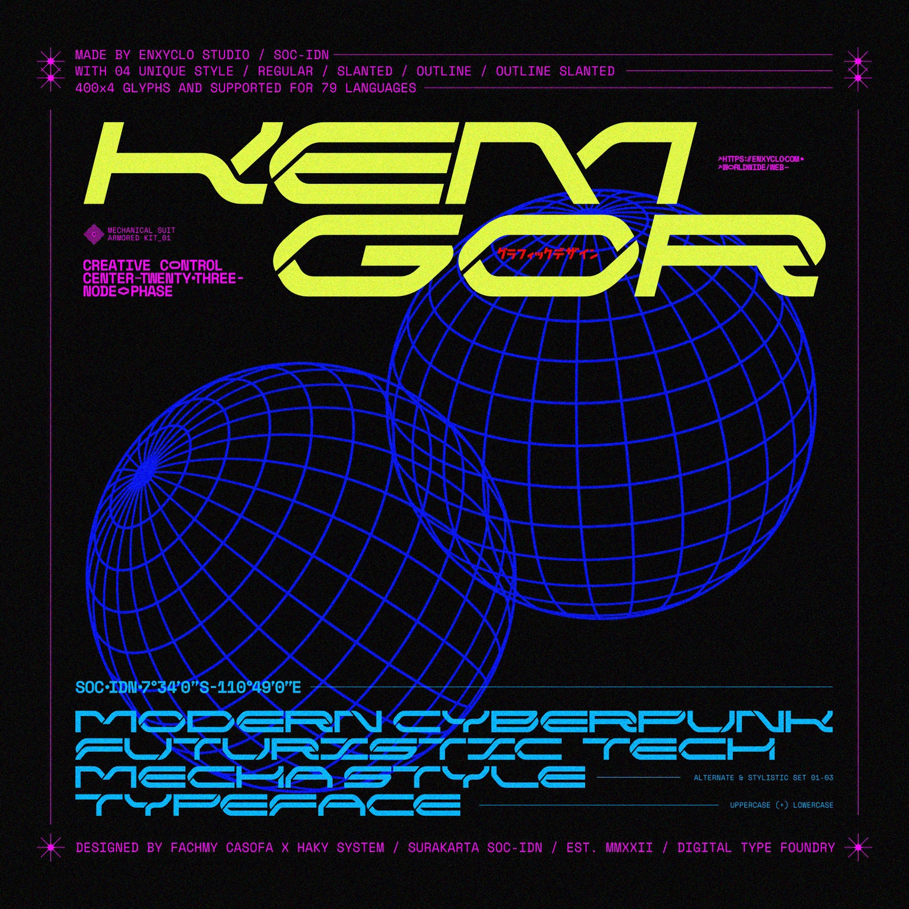 NCL KEMGOR Typeface - secret-cache