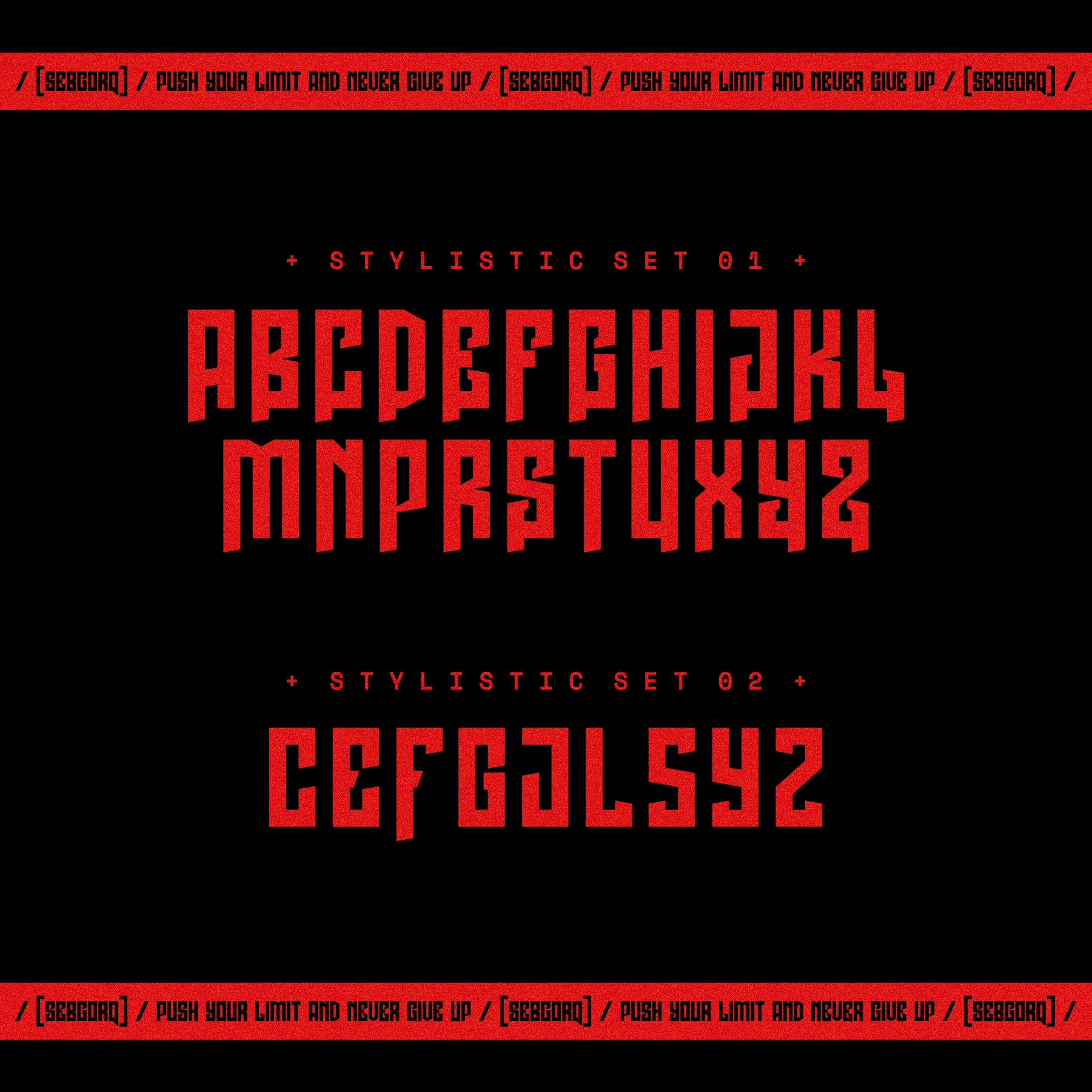NCL SEBGORQ Display Font - secret-cache