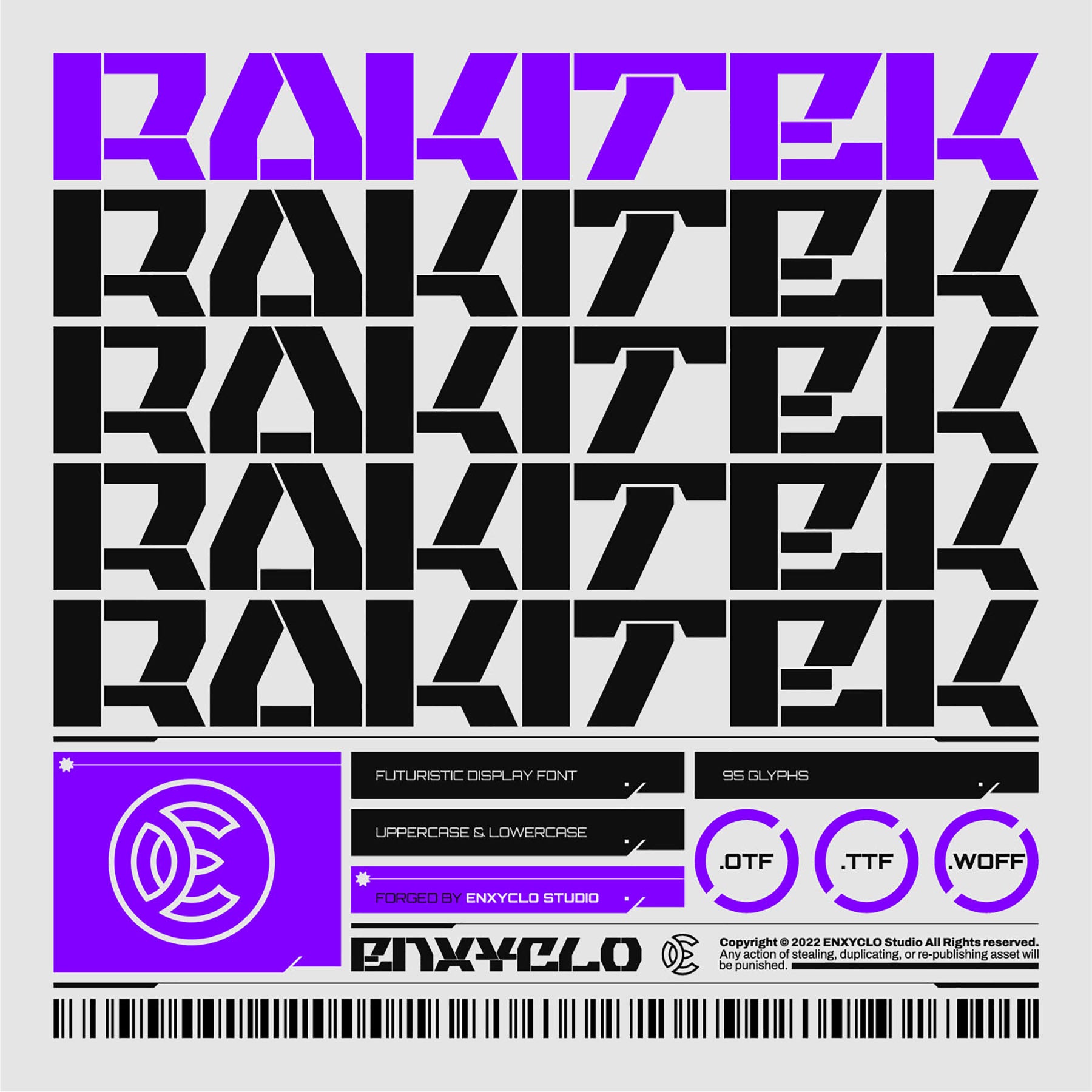 RAKITEK Font - secret-cache