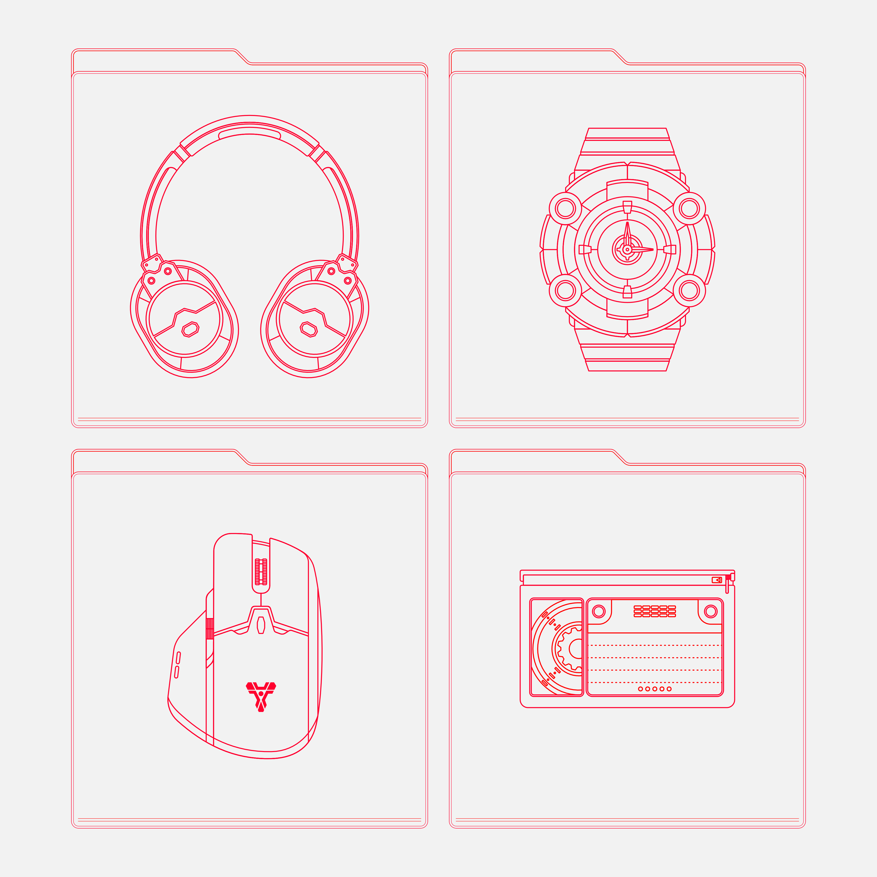 Electronic Vector Line Art - secret-cache