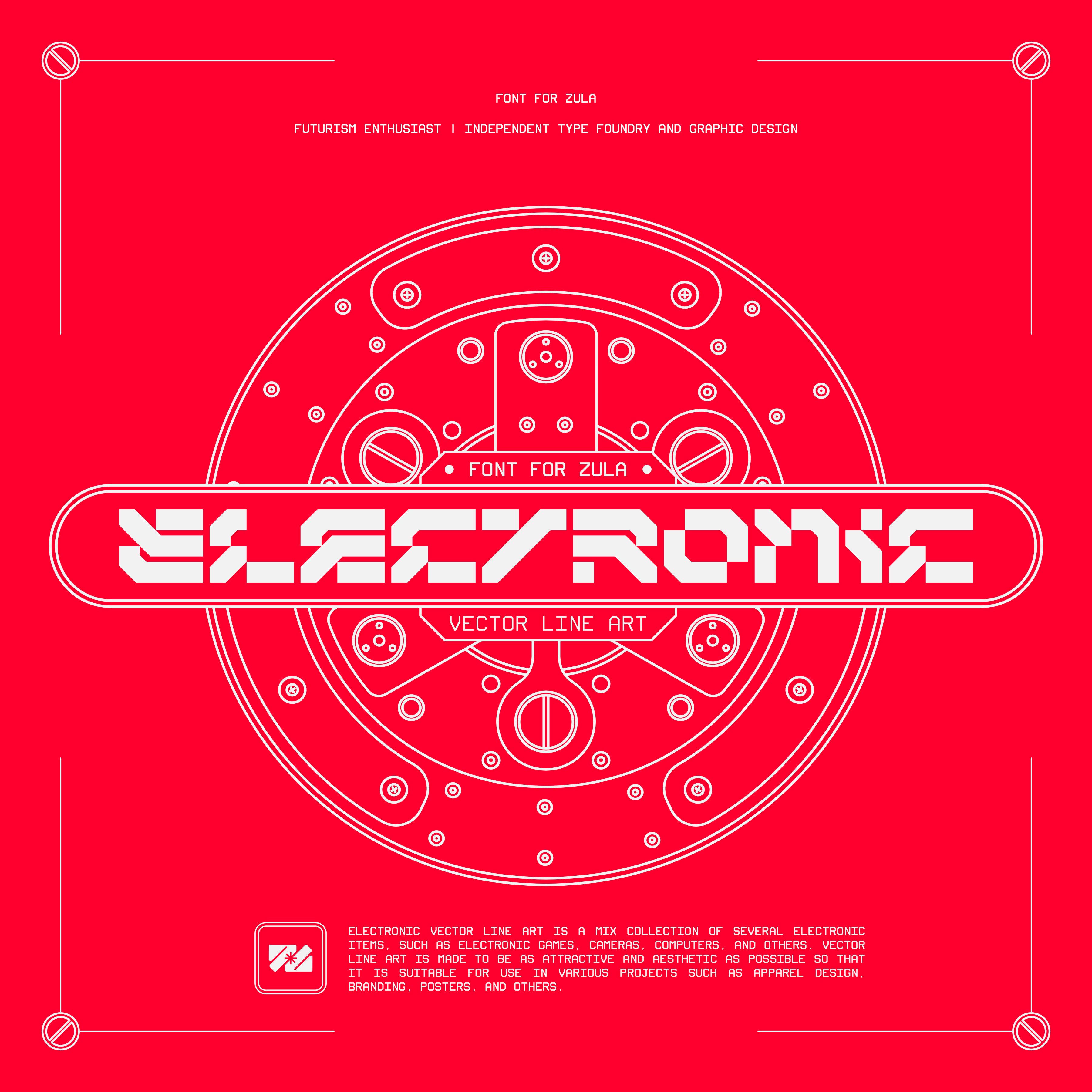 Electronic Vector Line Art - secret-cache