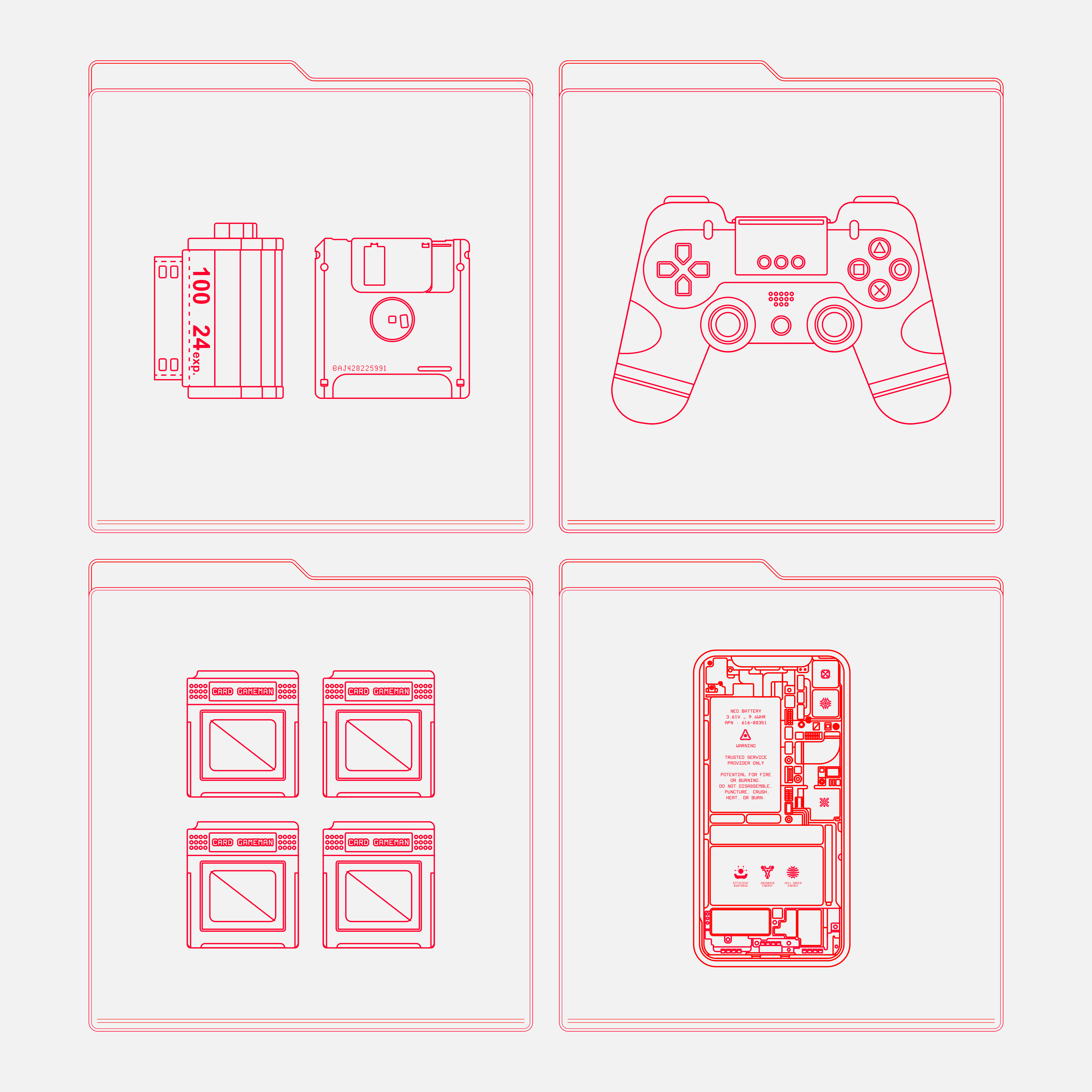 Electronic Vector Line Art - secret-cache