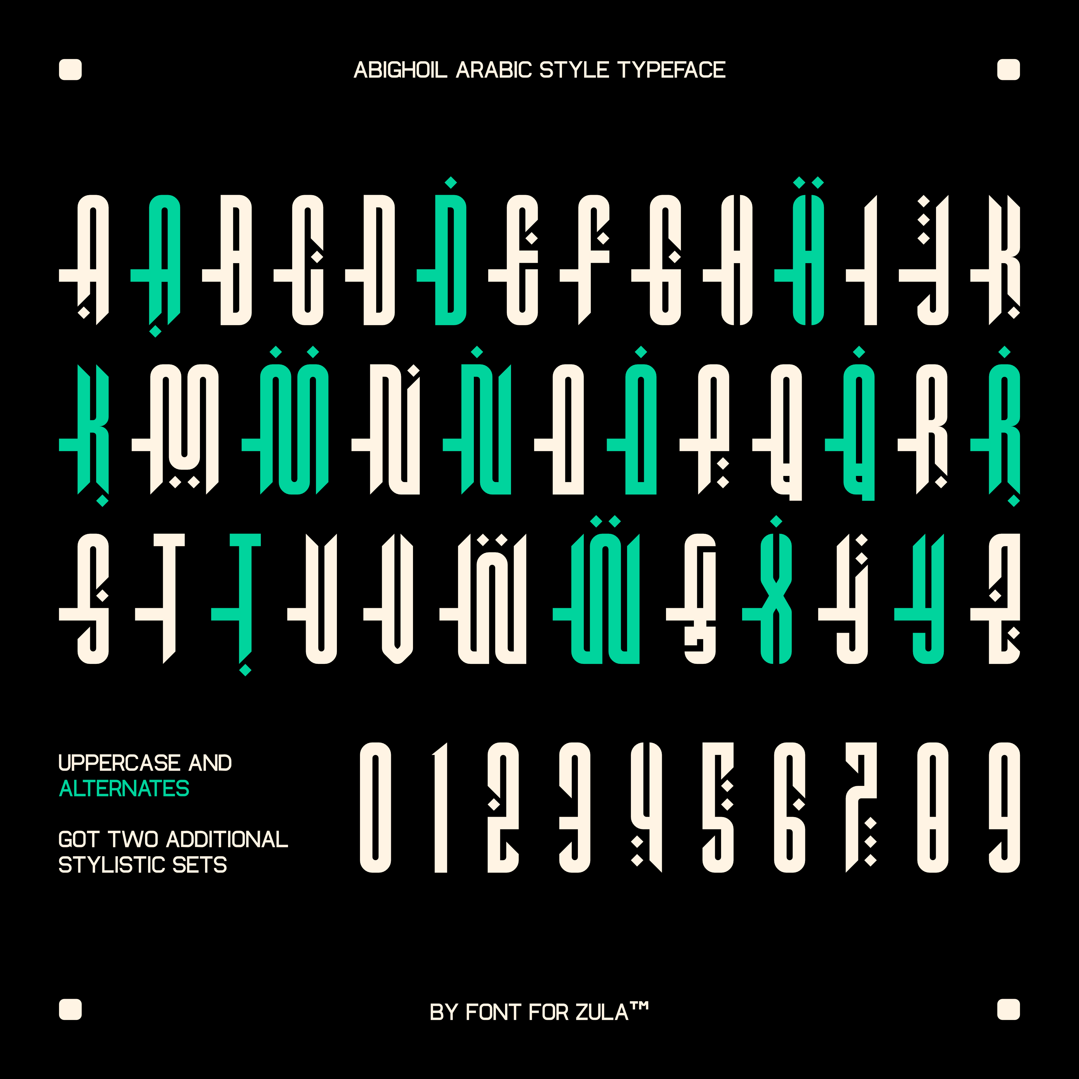 Abighoil Typeface - secret-cache