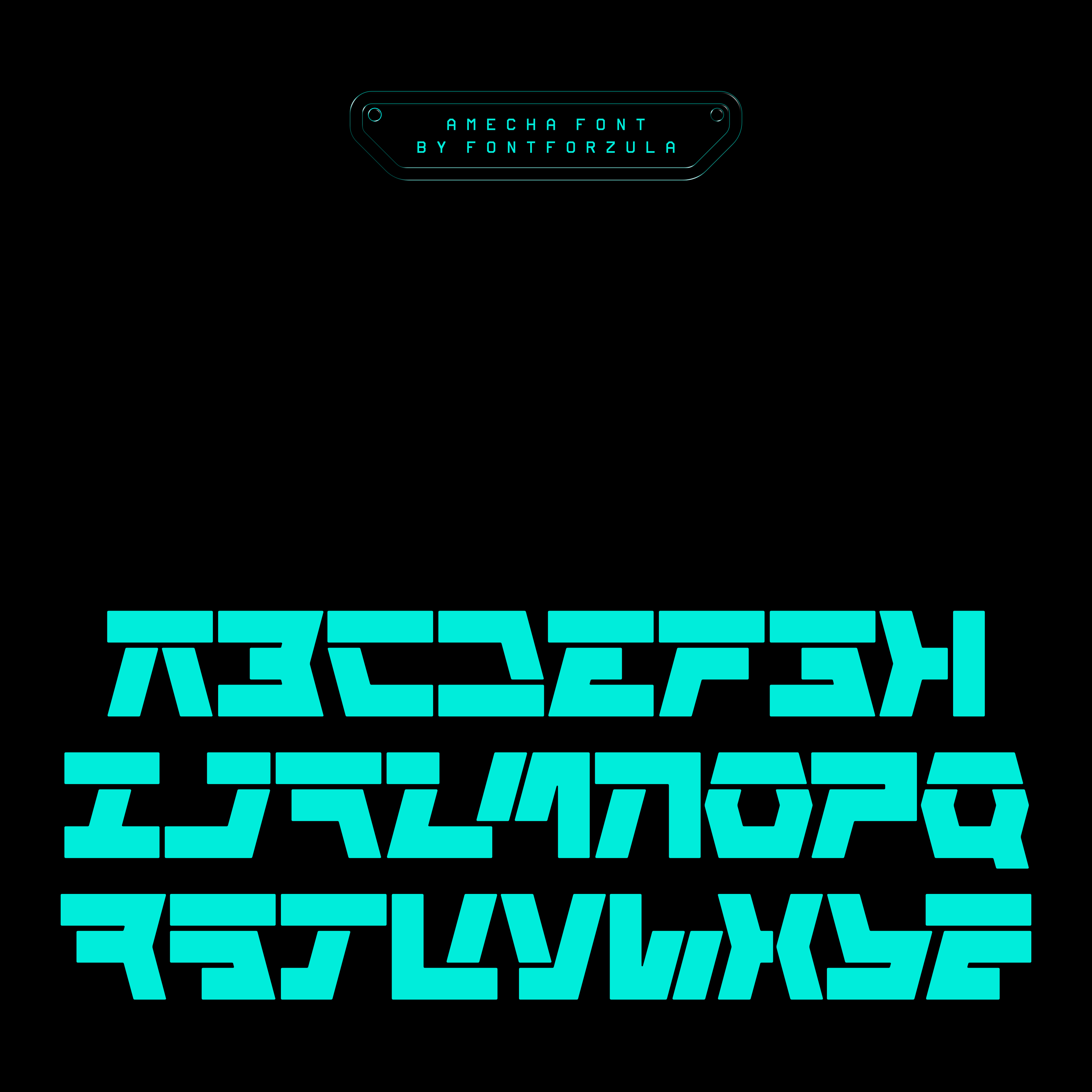 AMECHA Typeface - secret-cache