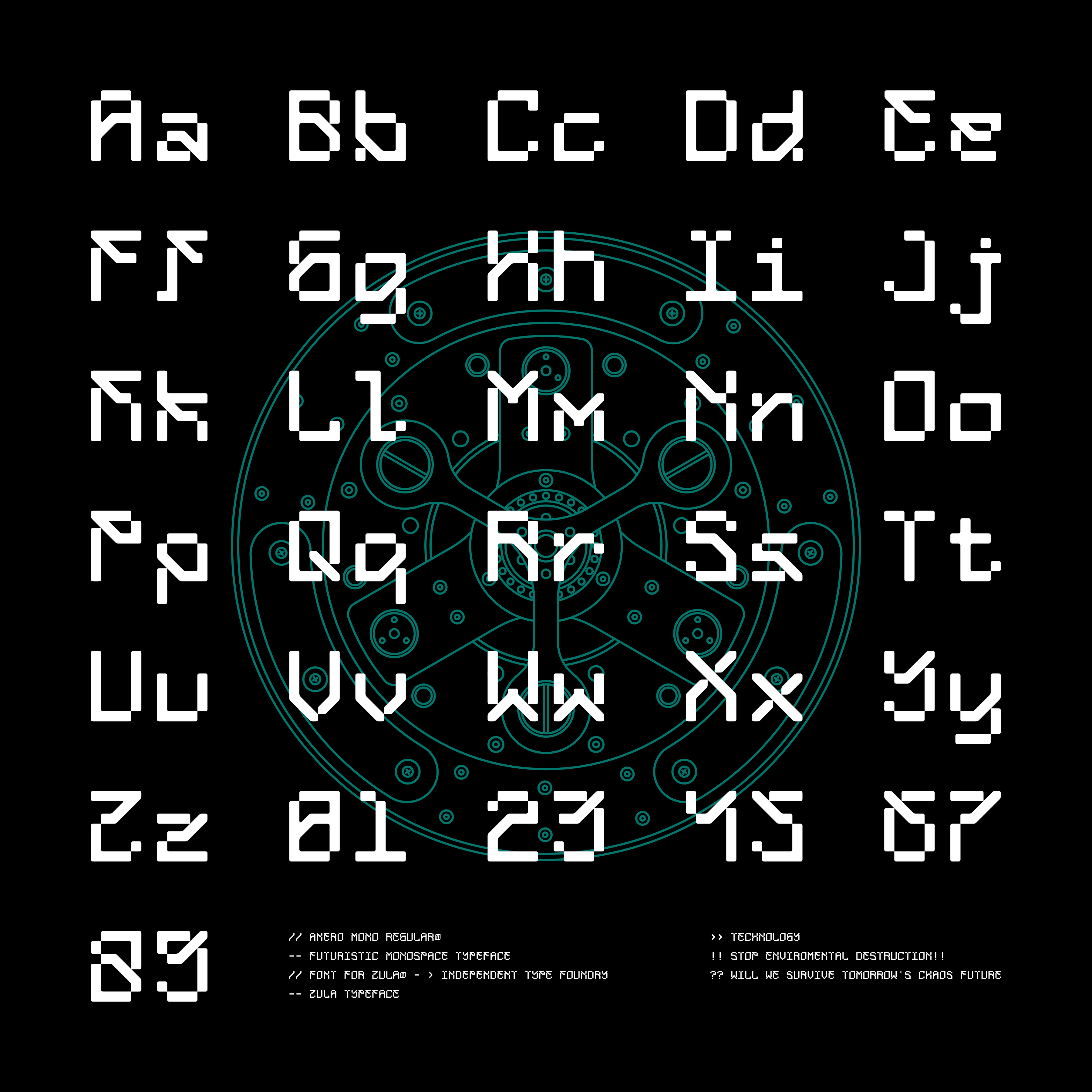 Anero Mono Typeface - secret-cache