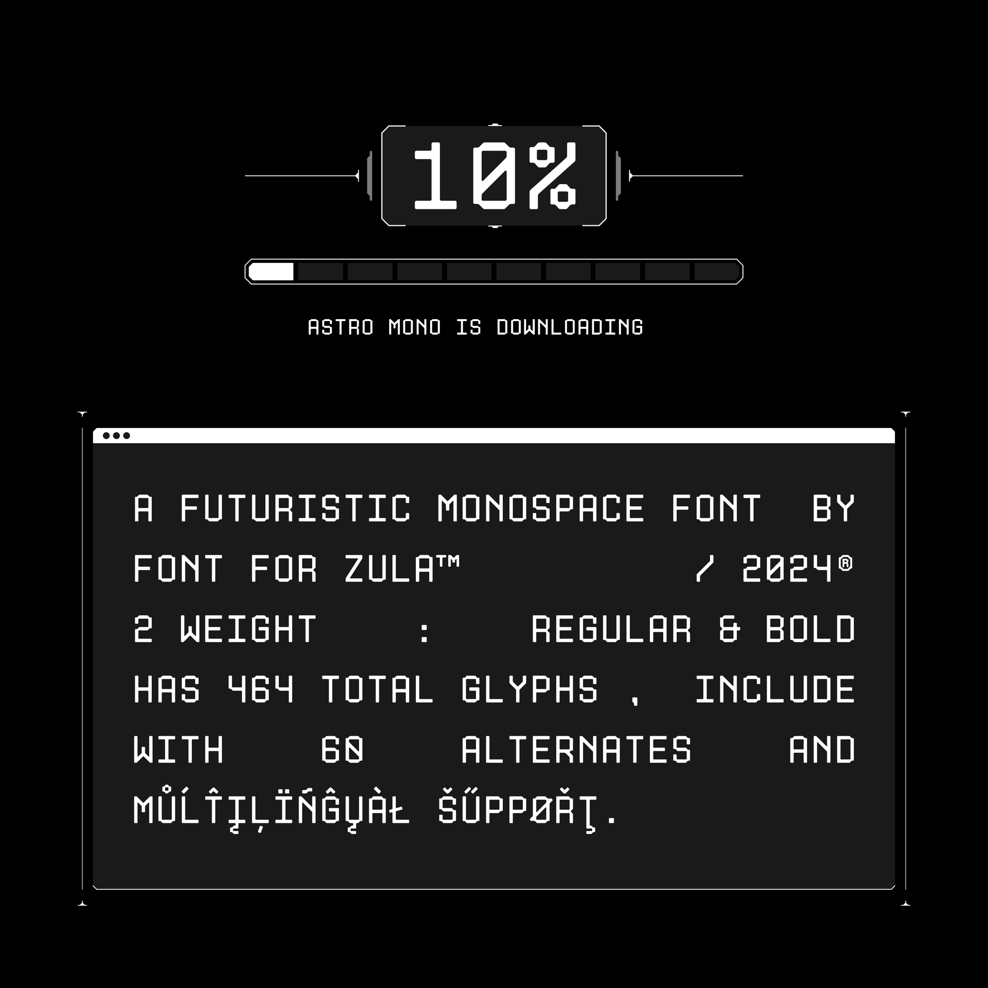 Astro Monospaced Typeface - secret-cache