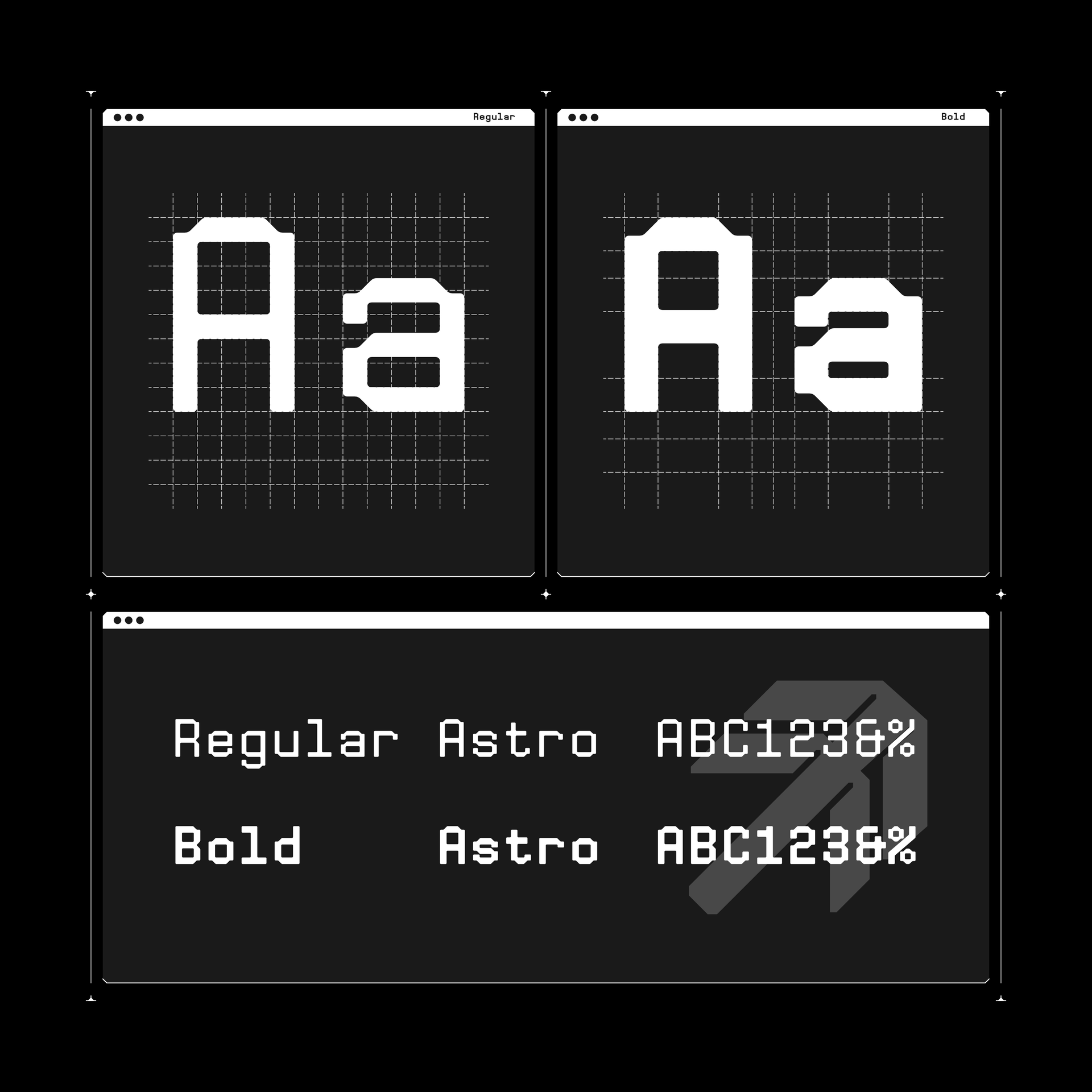 Astro Monospaced Typeface - secret-cache