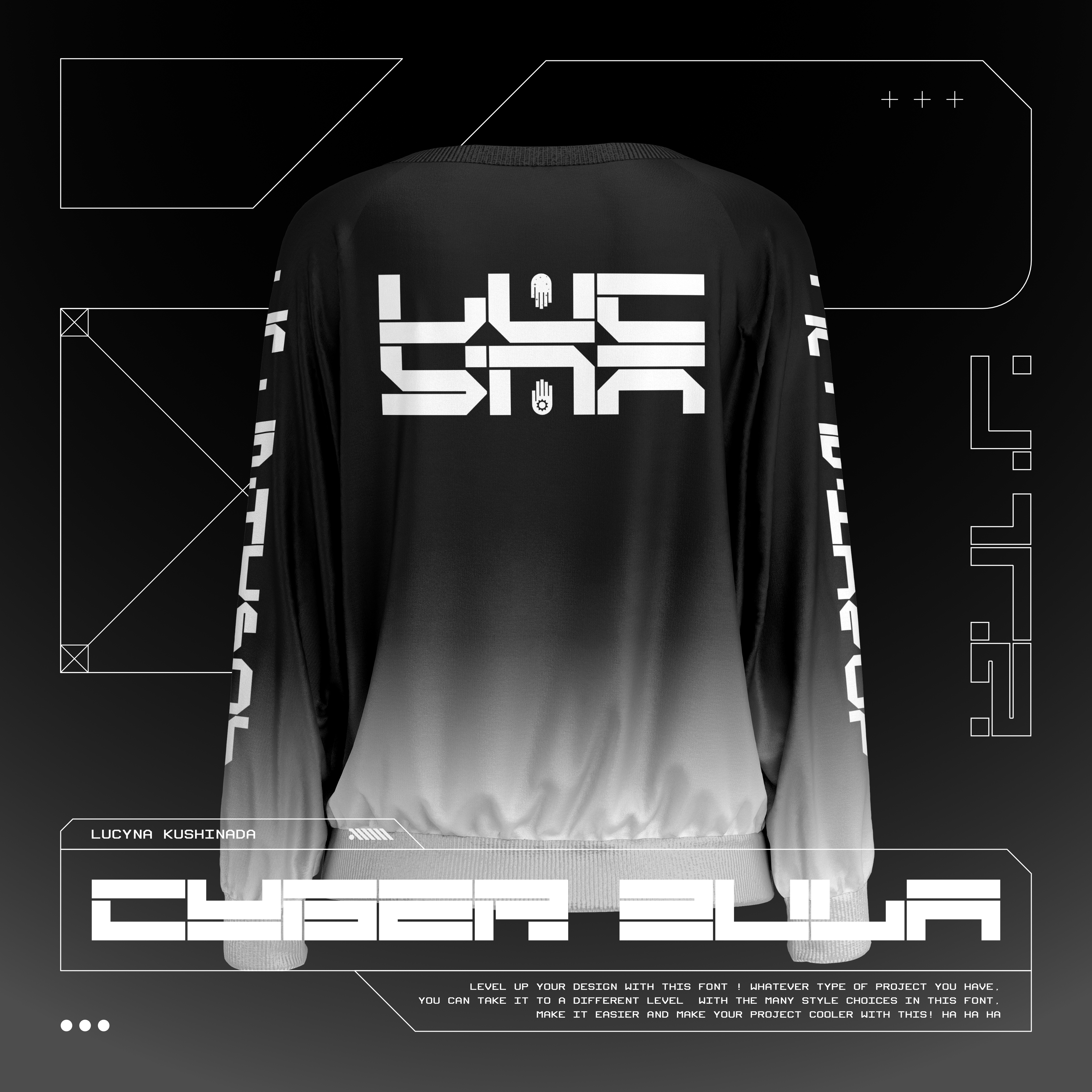 CYBER OZ STRAIGHT Typeface - secret-cache