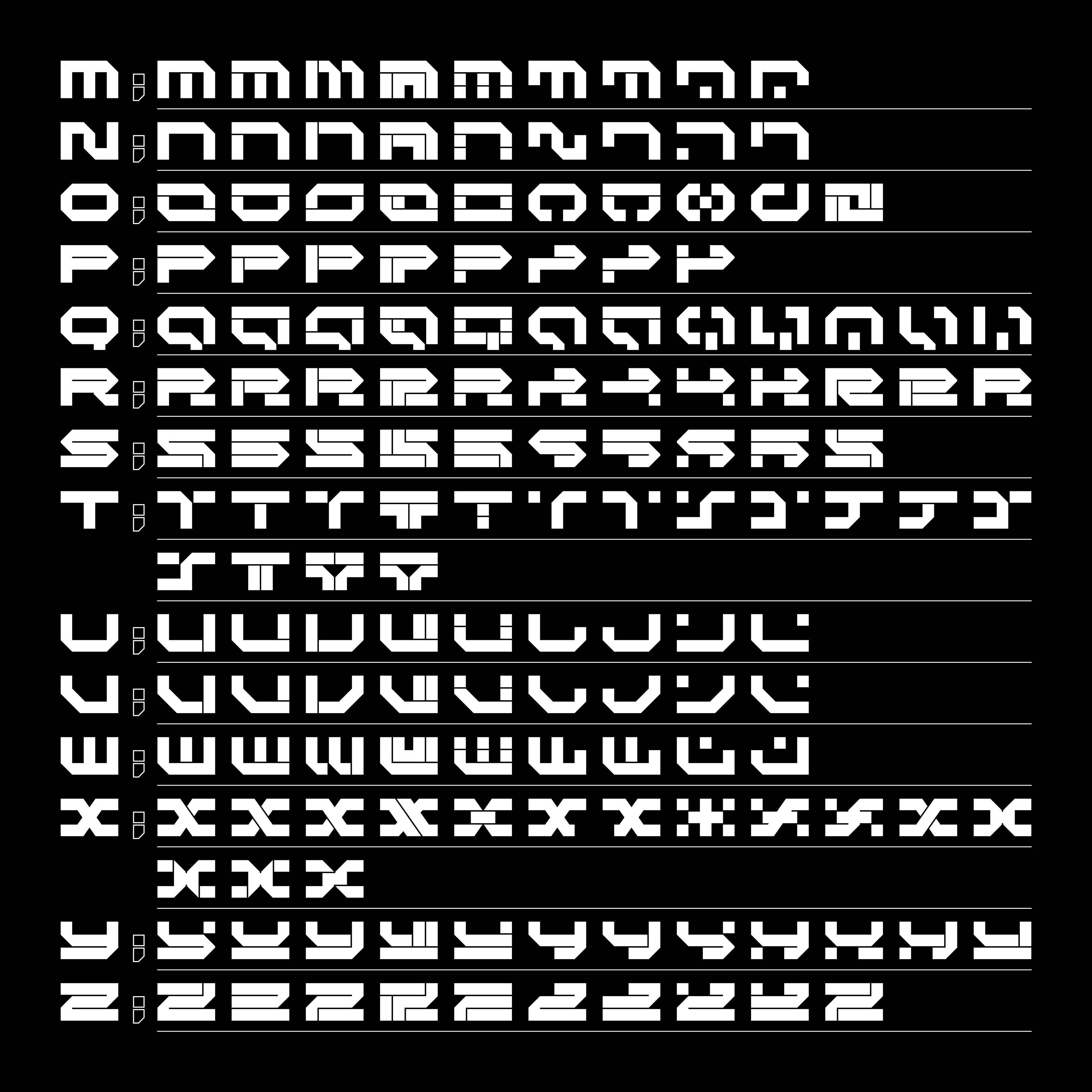 CYBER OZ STRAIGHT Typeface - secret-cache