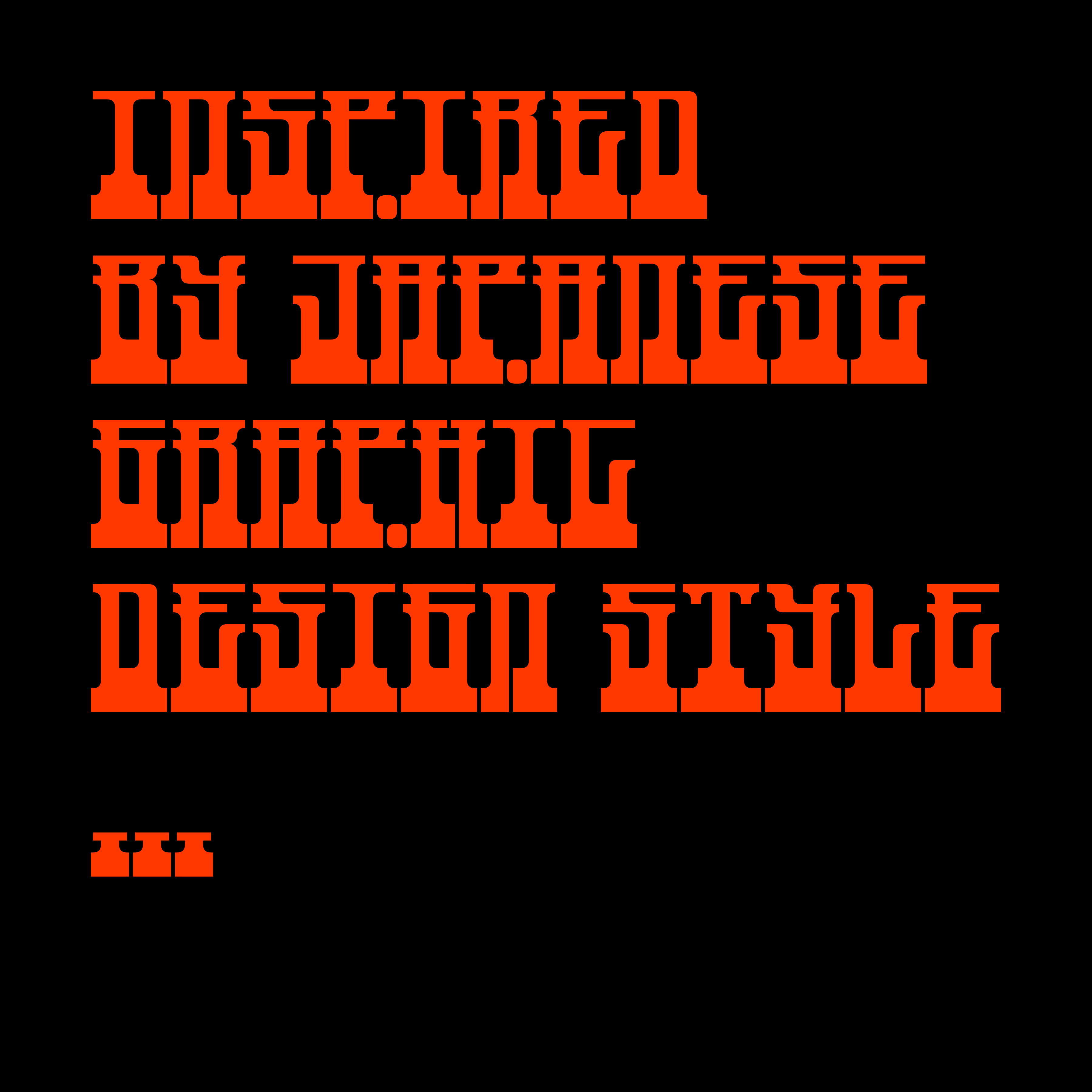 OUNEN Typeface - secret-cache