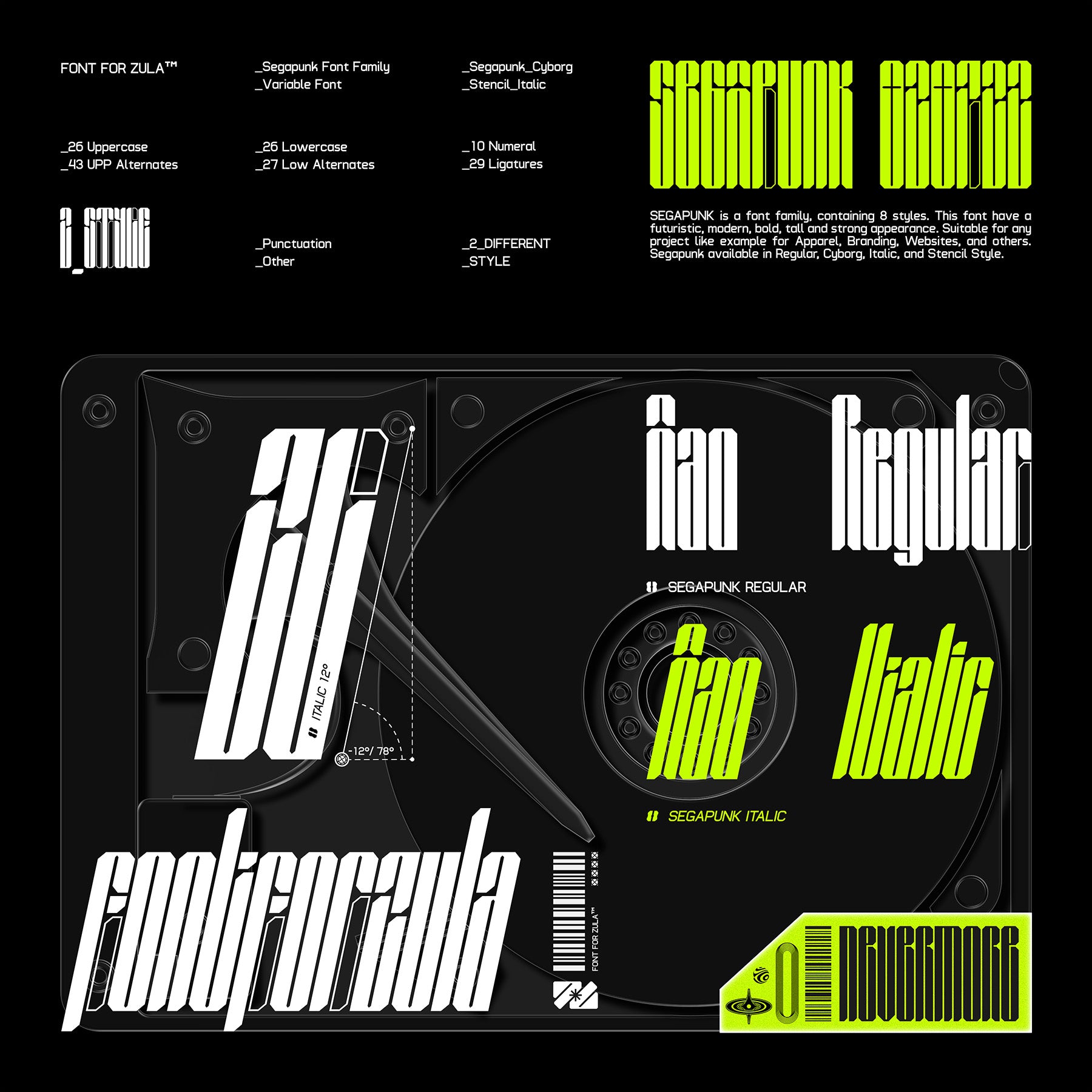 SEGAPUNK Typeface - secret-cache