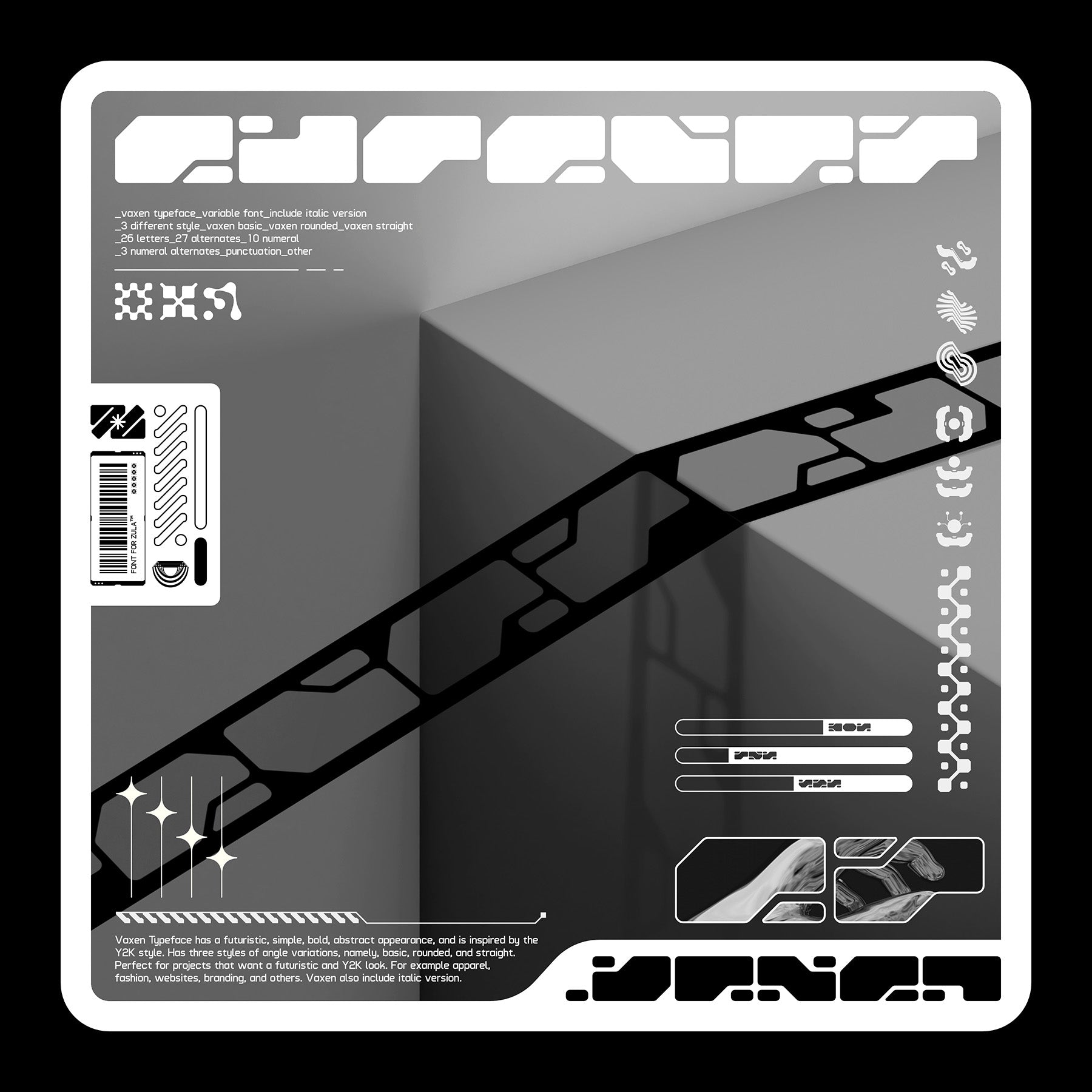 VAXEN ROUNDED Typeface - secret-cache