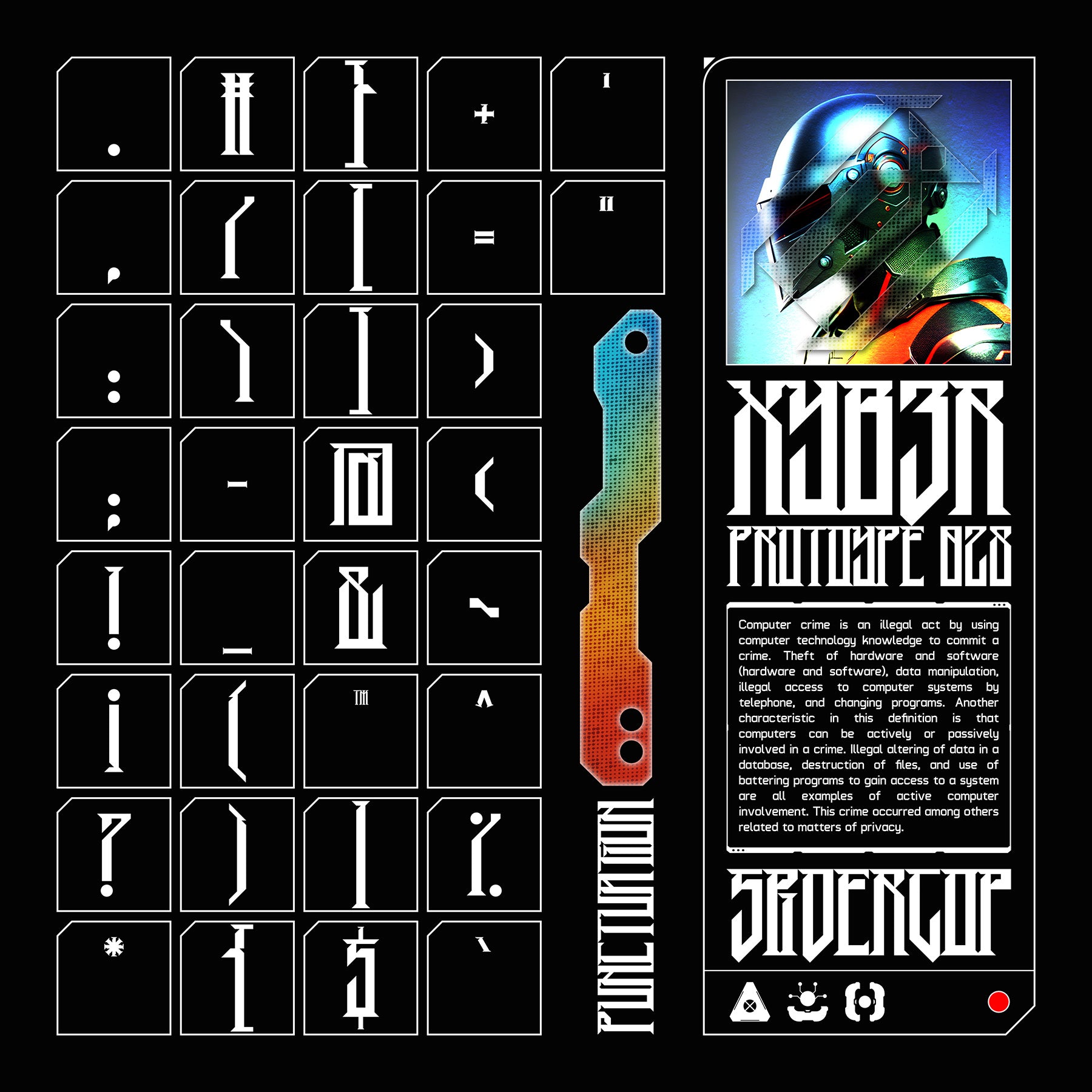 XYB3R Typeface - secret-cache