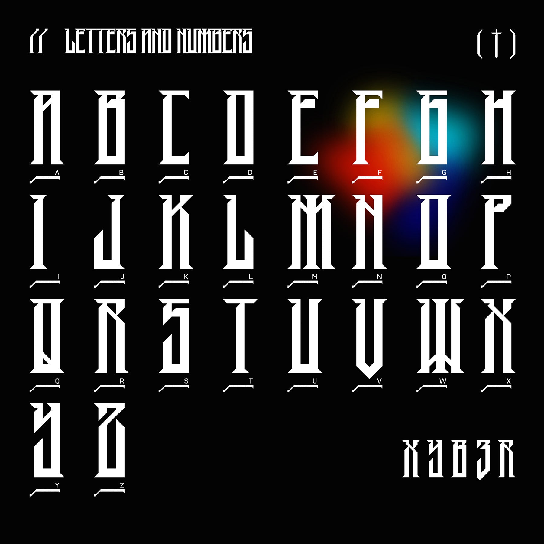 XYB3R Typeface - secret-cache