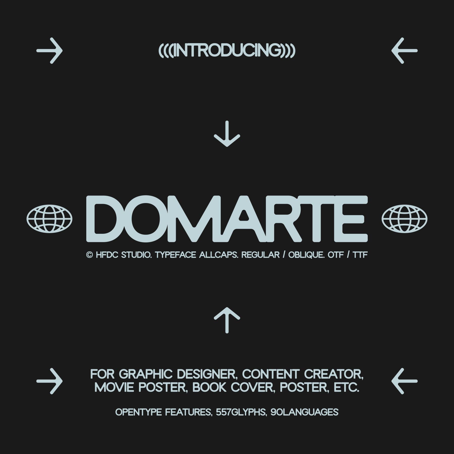 Domarte Display Typeface - secret-cache