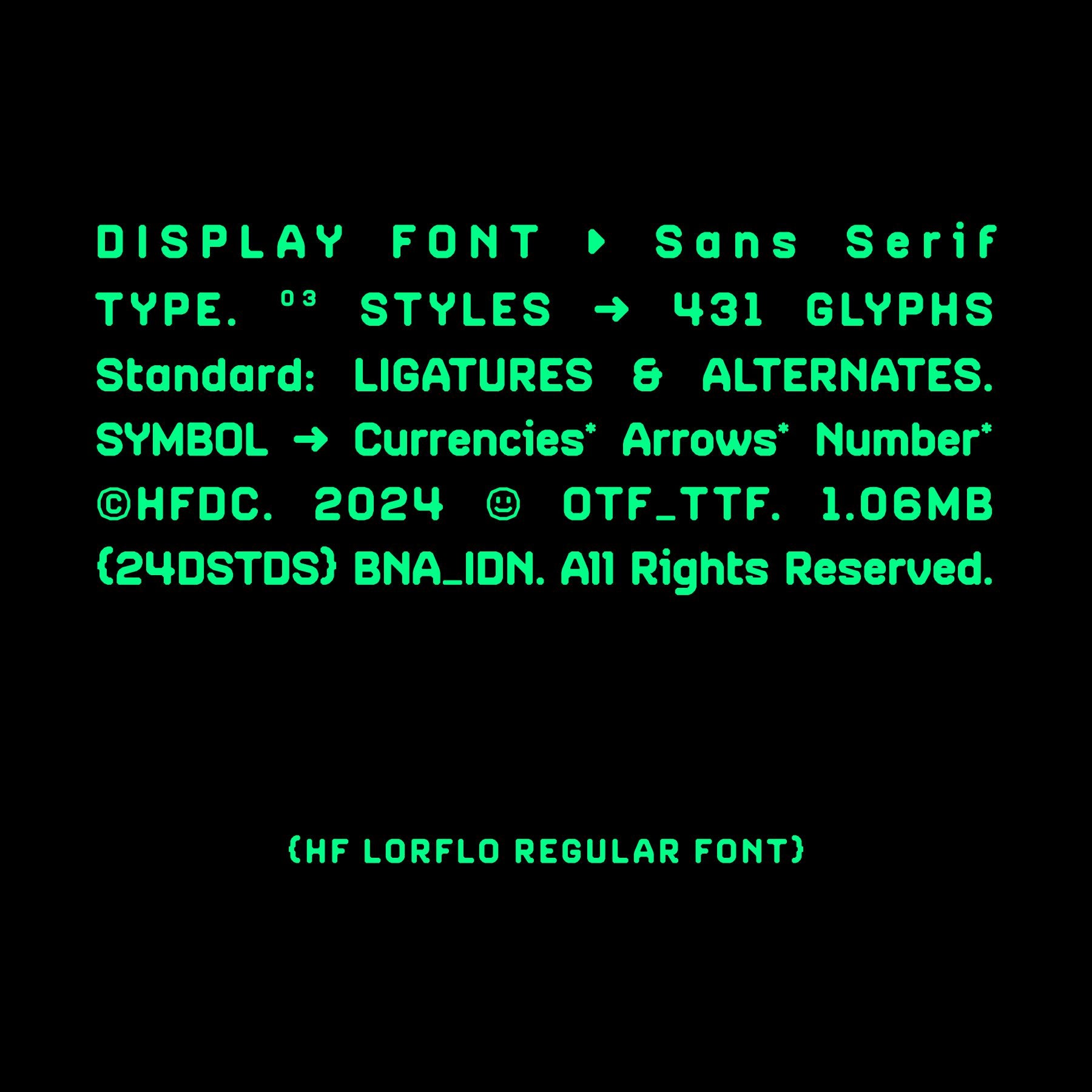 HF LORFLO DISPLAY - secret-cache