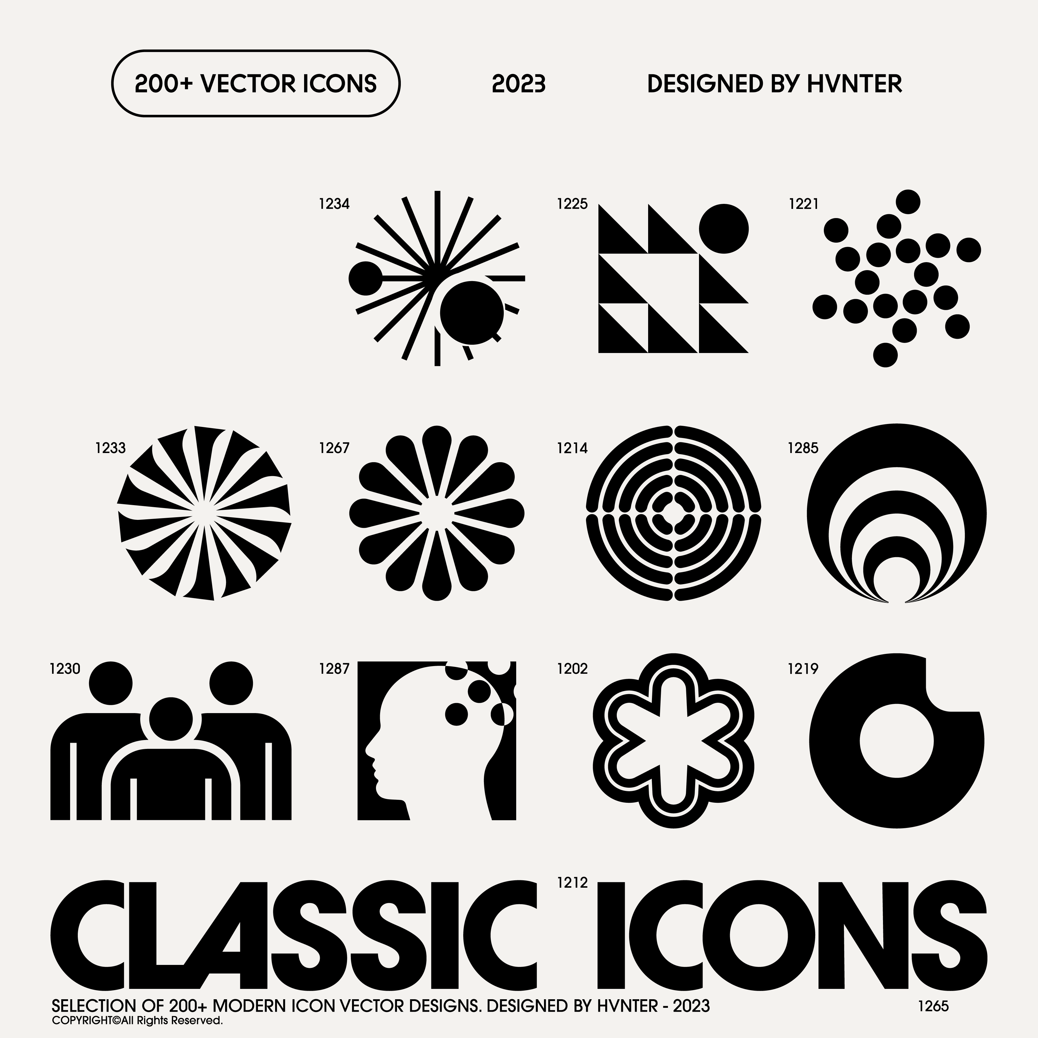 Logo Design Bundle HVNTER - secret-cache