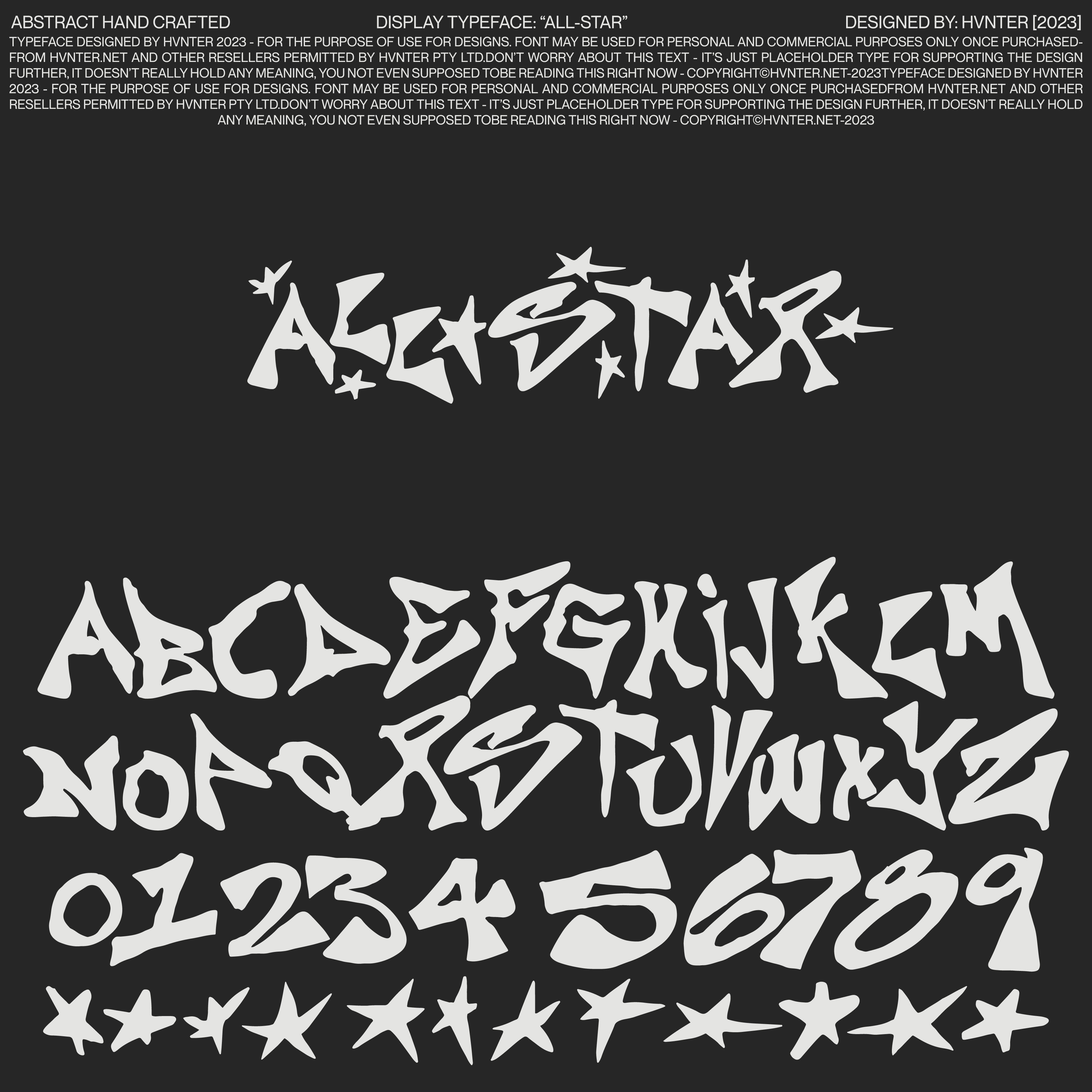 All-Star Typeface - secret-cache