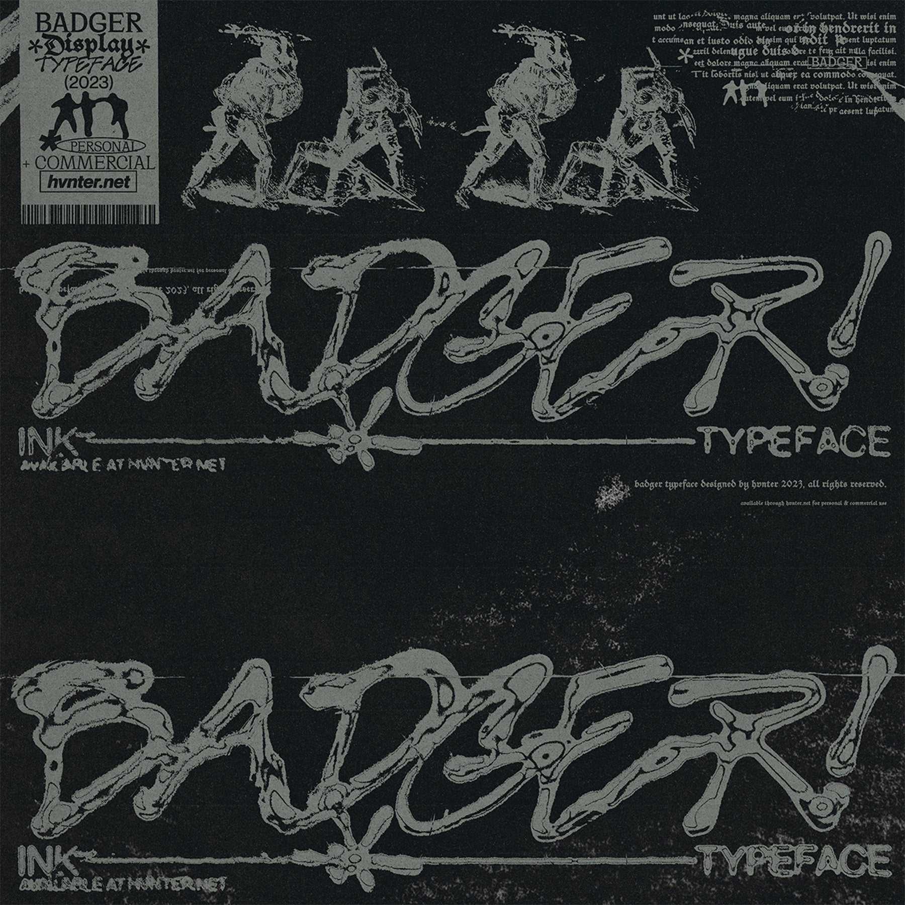 Badger Typeface - secret-cache