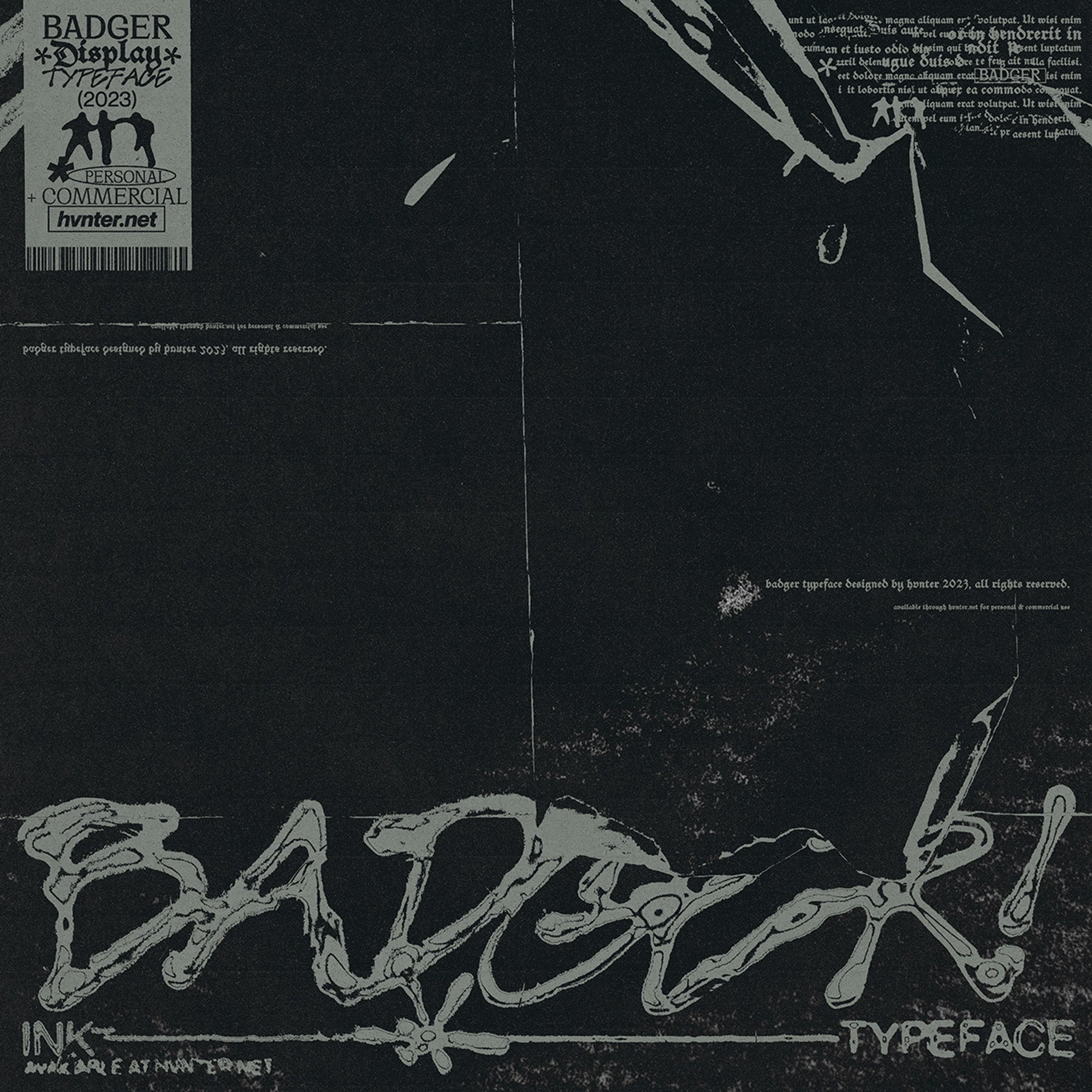 Badger Typeface - secret-cache