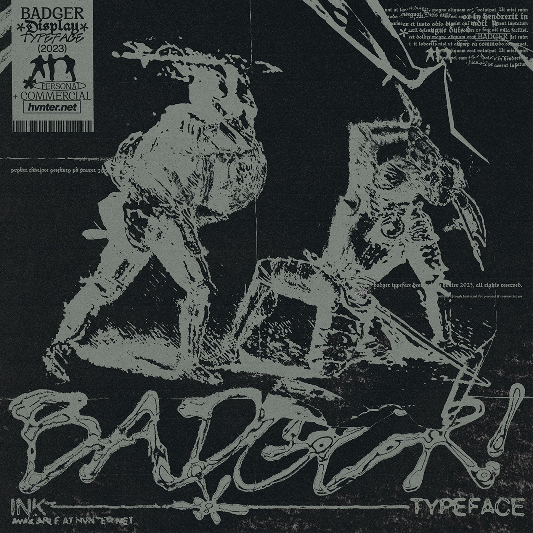 Badger Typeface - secret-cache