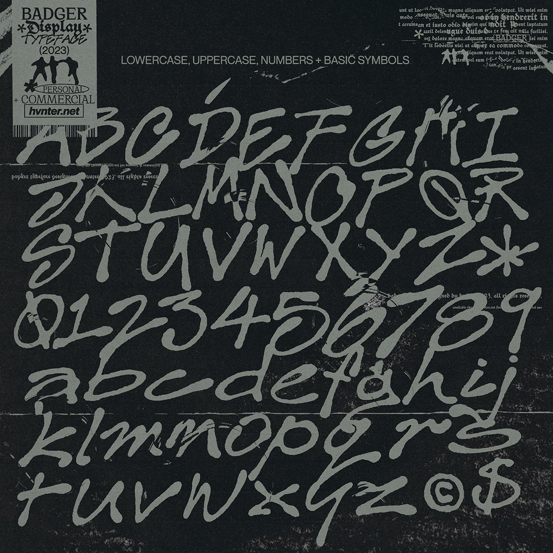 Badger Typeface - secret-cache