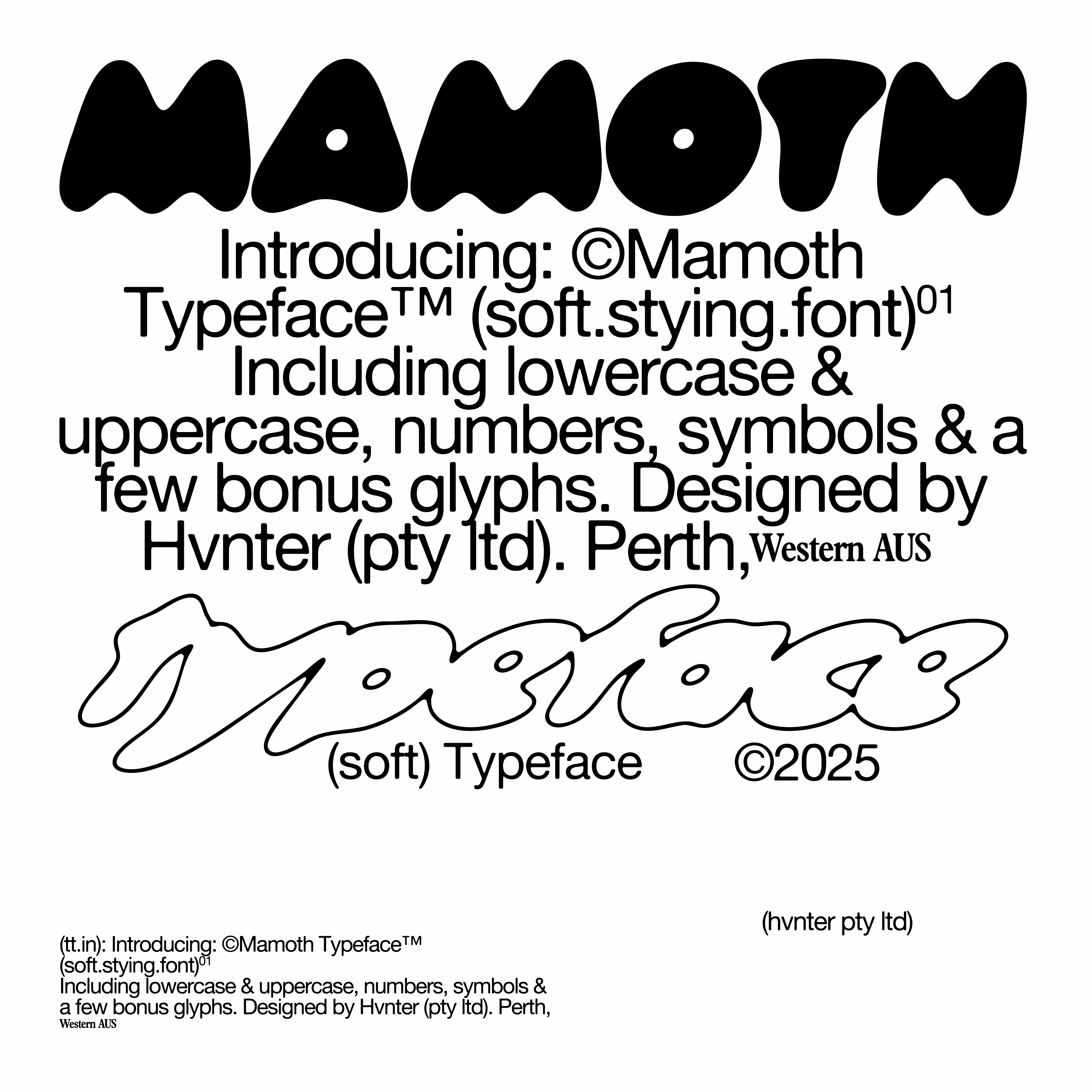 Mamoth Typeface - secret-cache