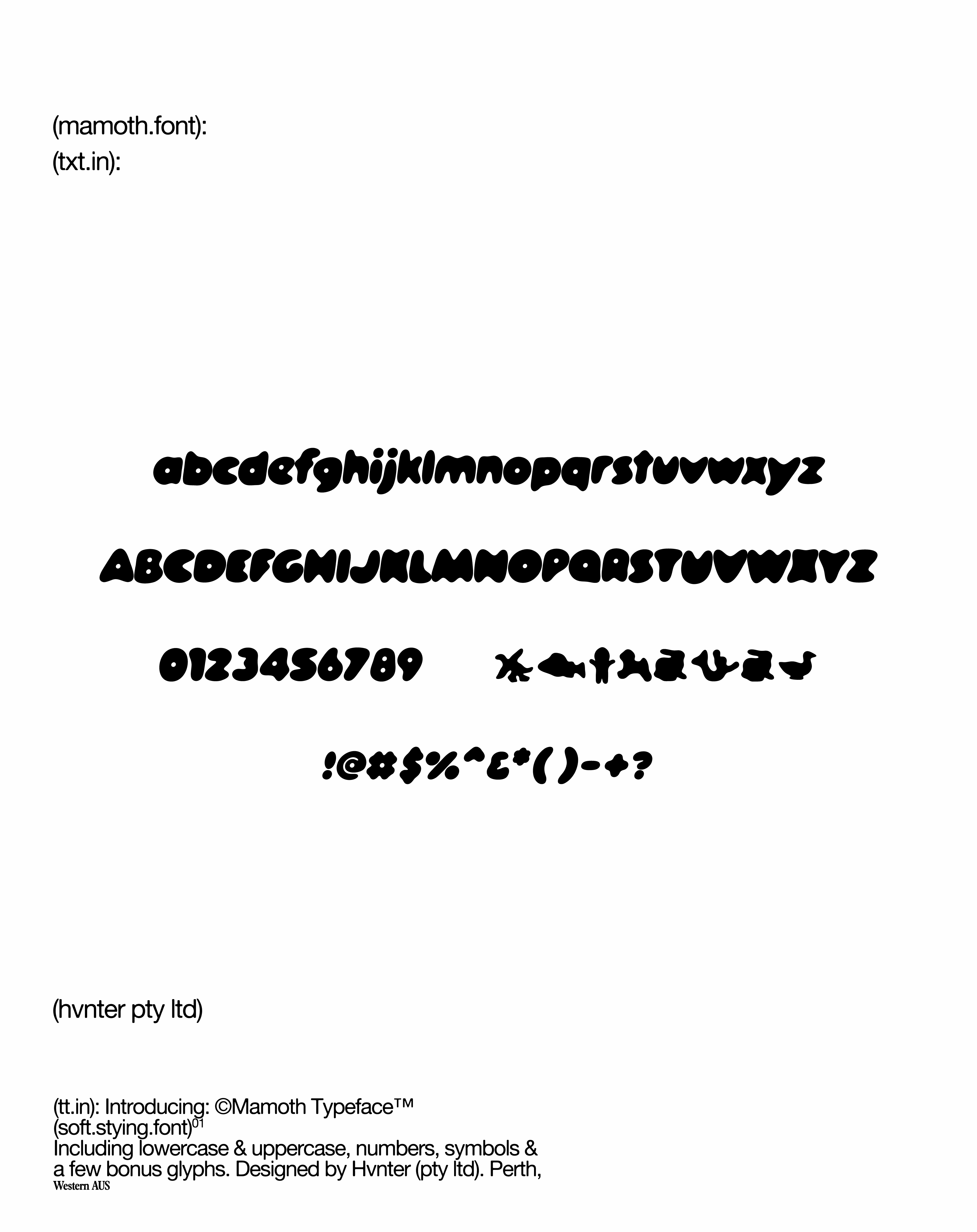 Mamoth Typeface - secret-cache