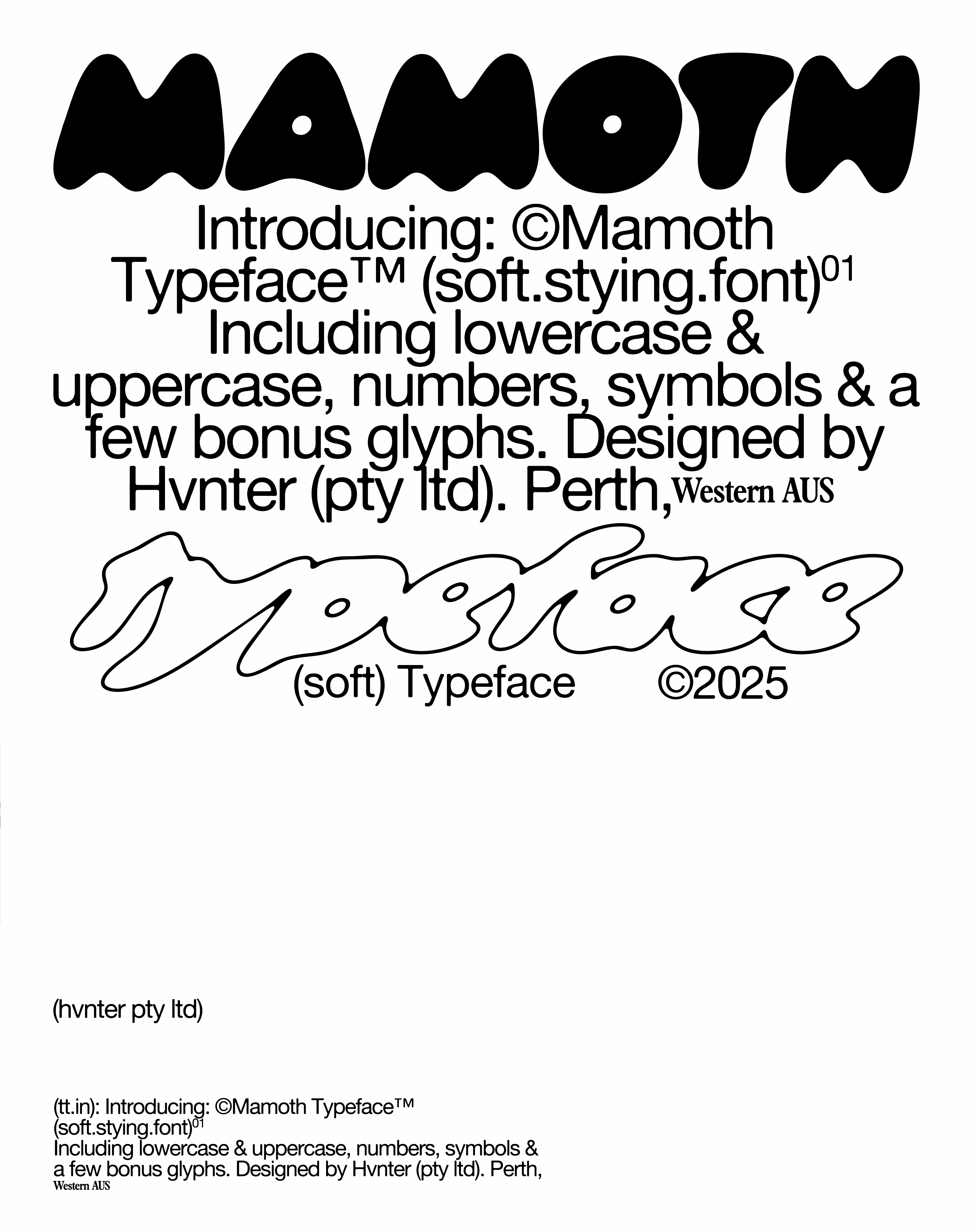 Mamoth Typeface - secret-cache