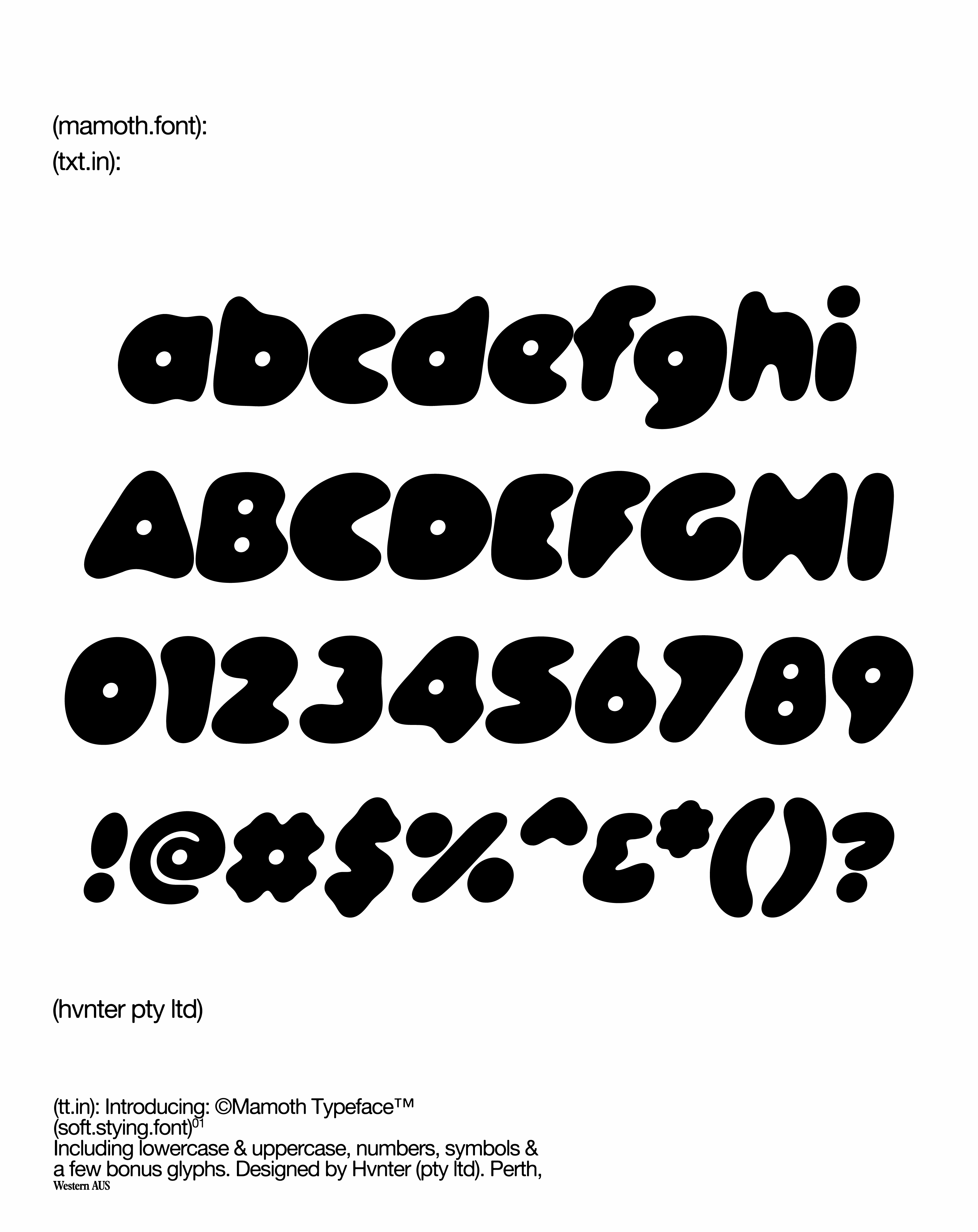 Mamoth Typeface - secret-cache