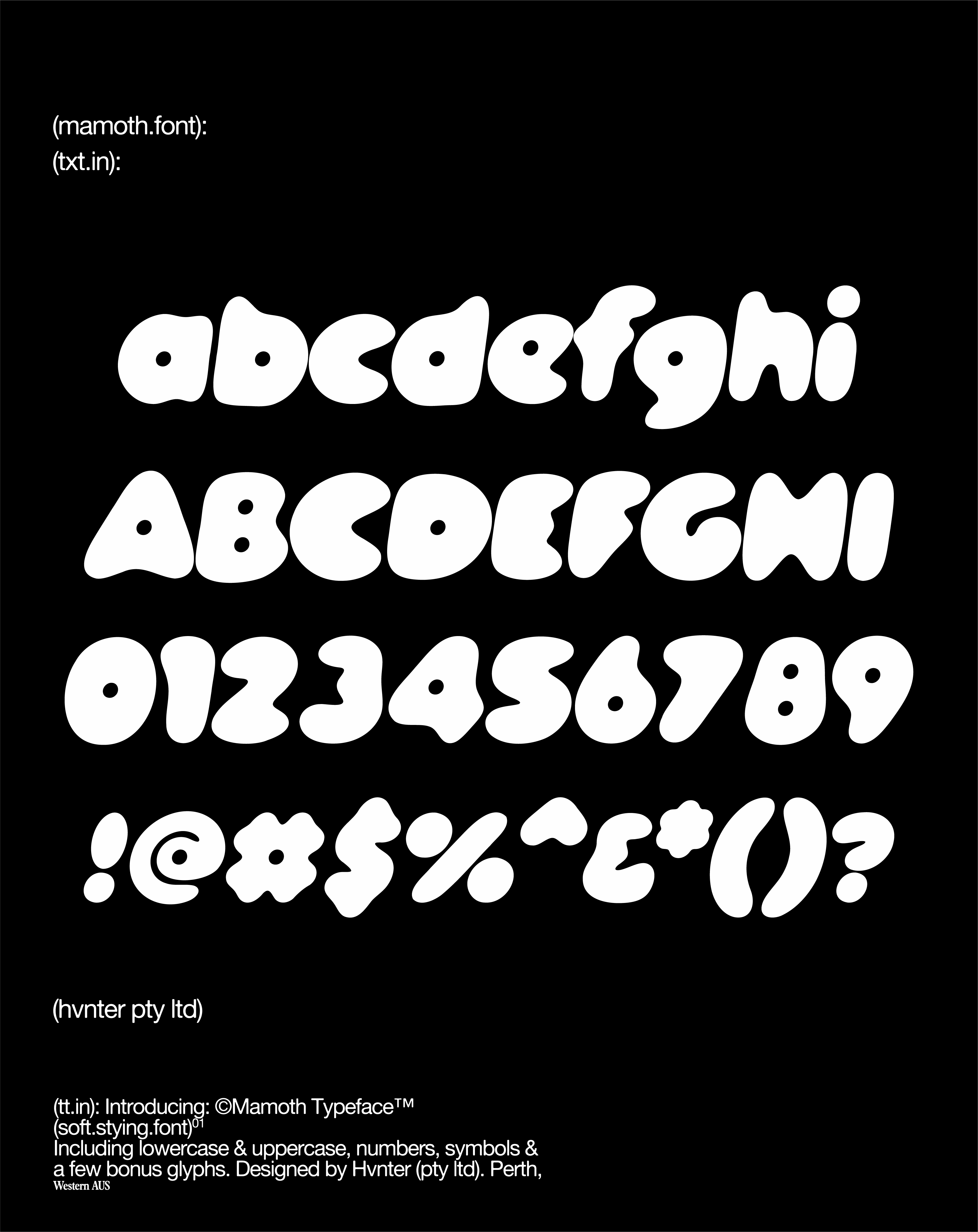 Mamoth Typeface - secret-cache