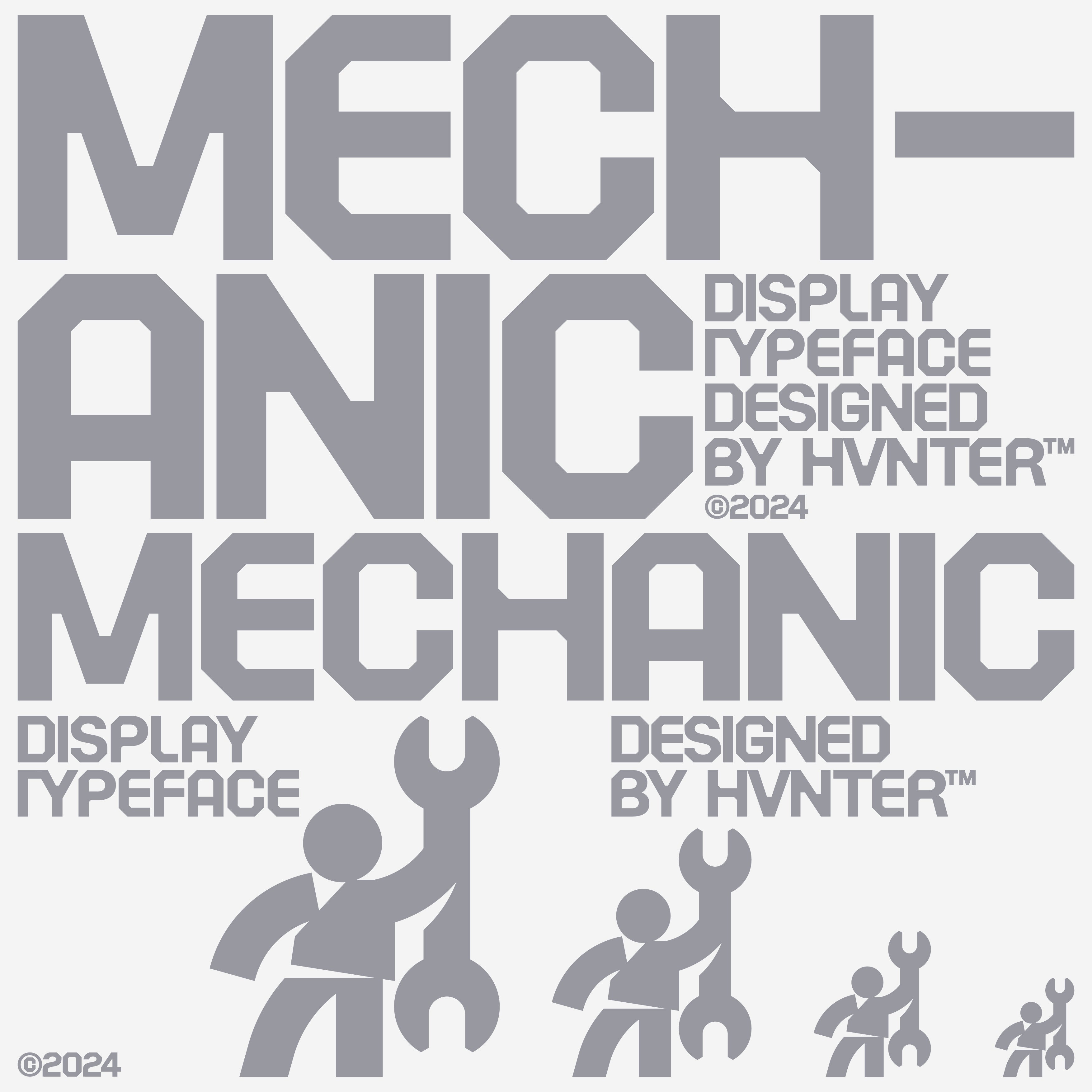 Mechanic Typeface - secret-cache