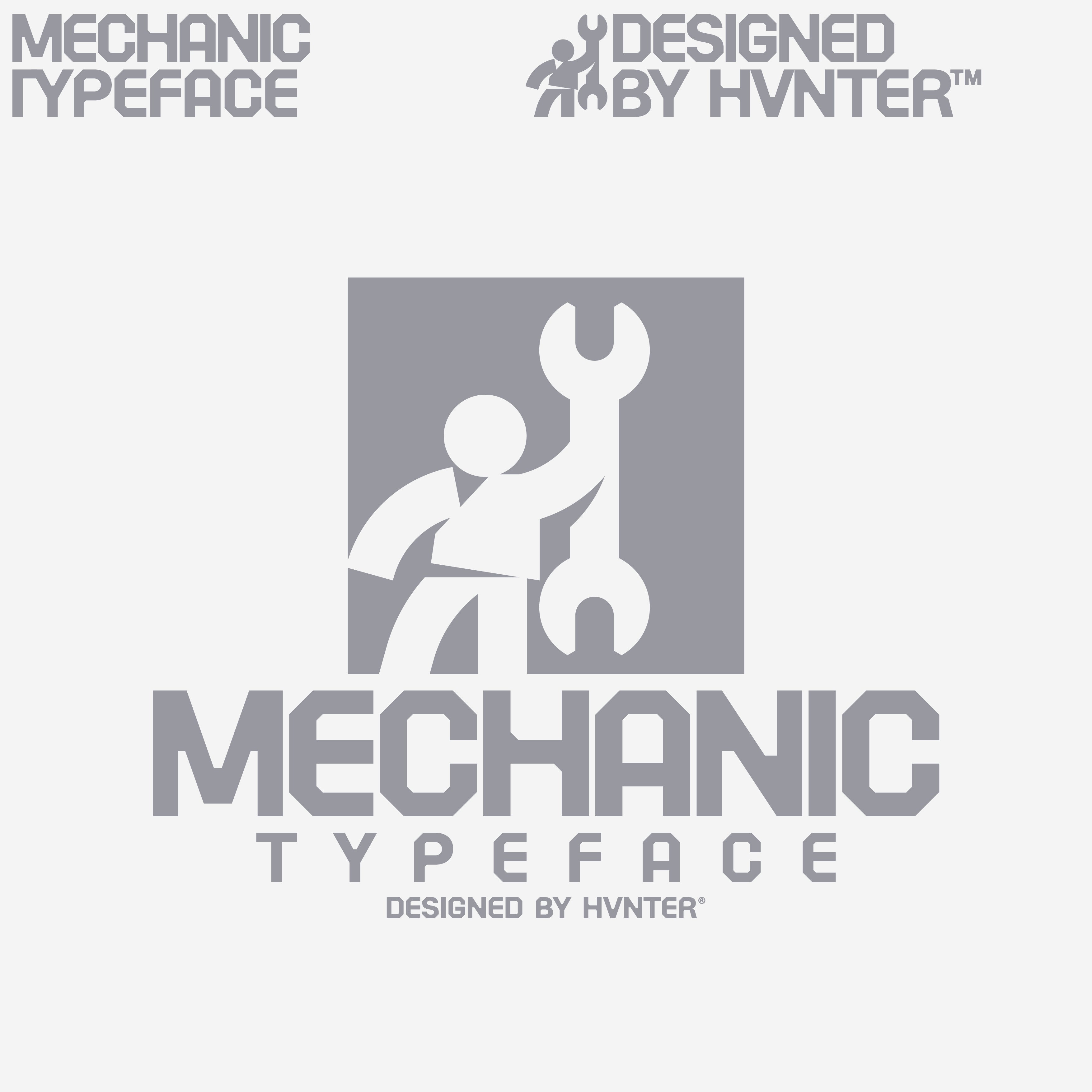 Mechanic Typeface - secret-cache