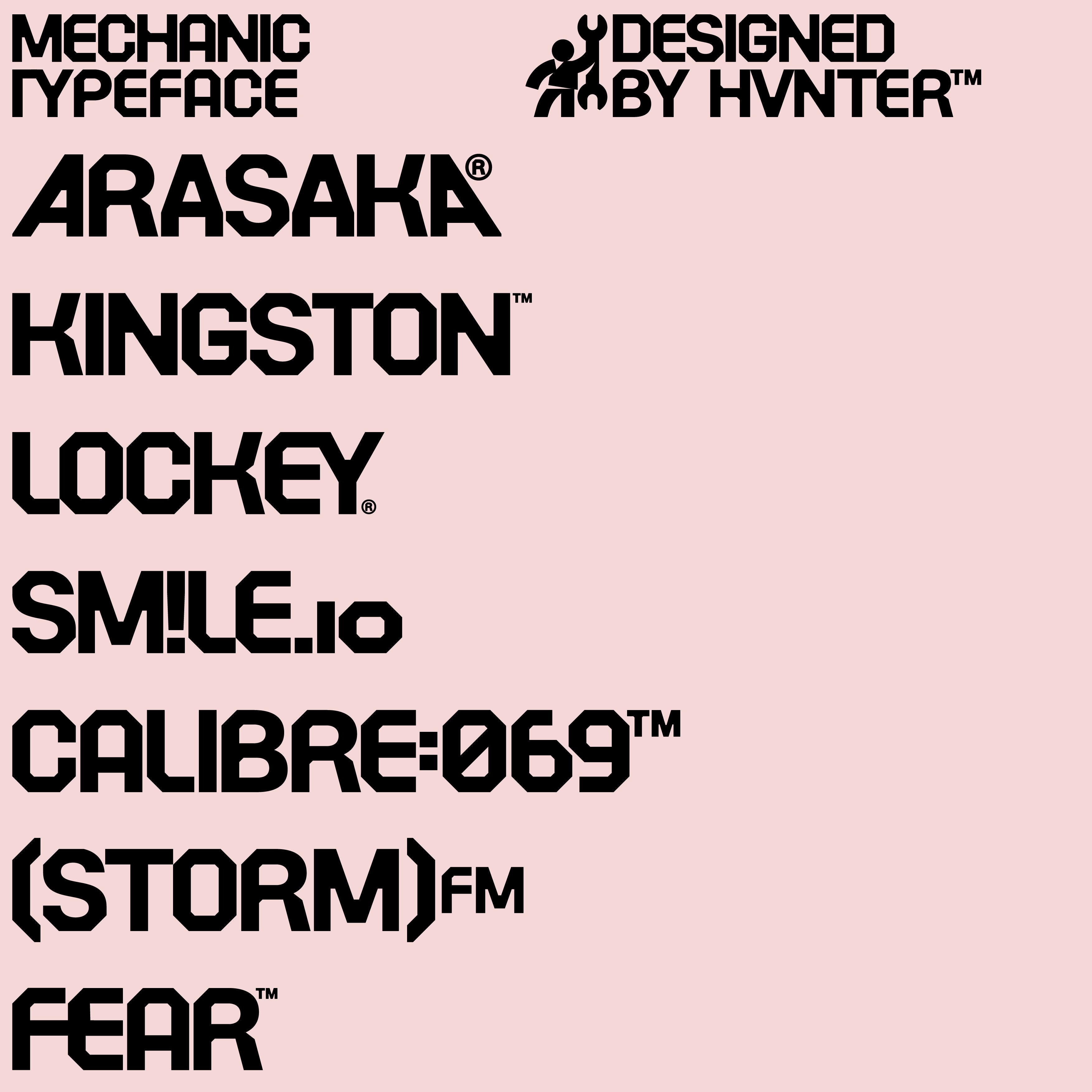 Mechanic Typeface - secret-cache