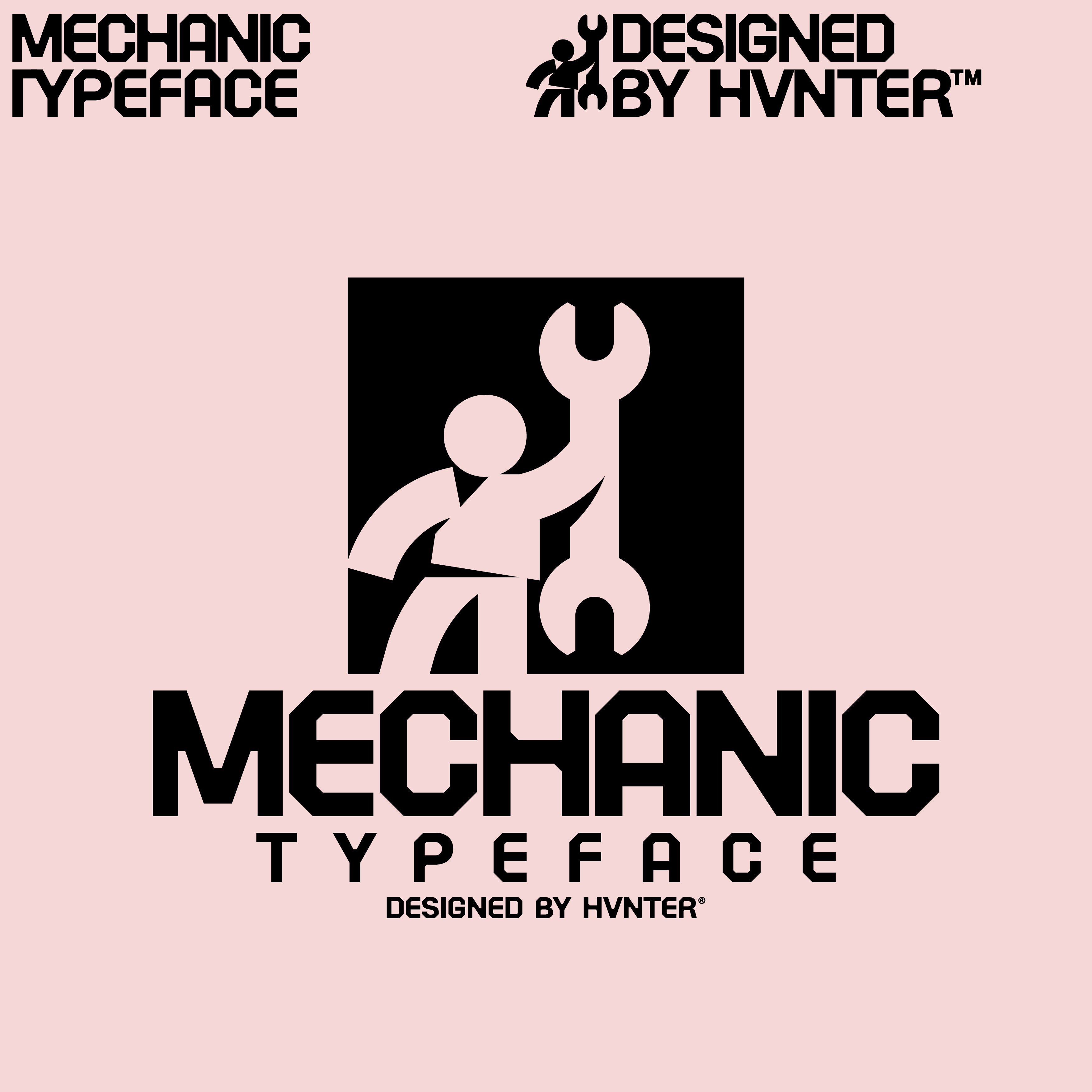 Mechanic Typeface - secret-cache