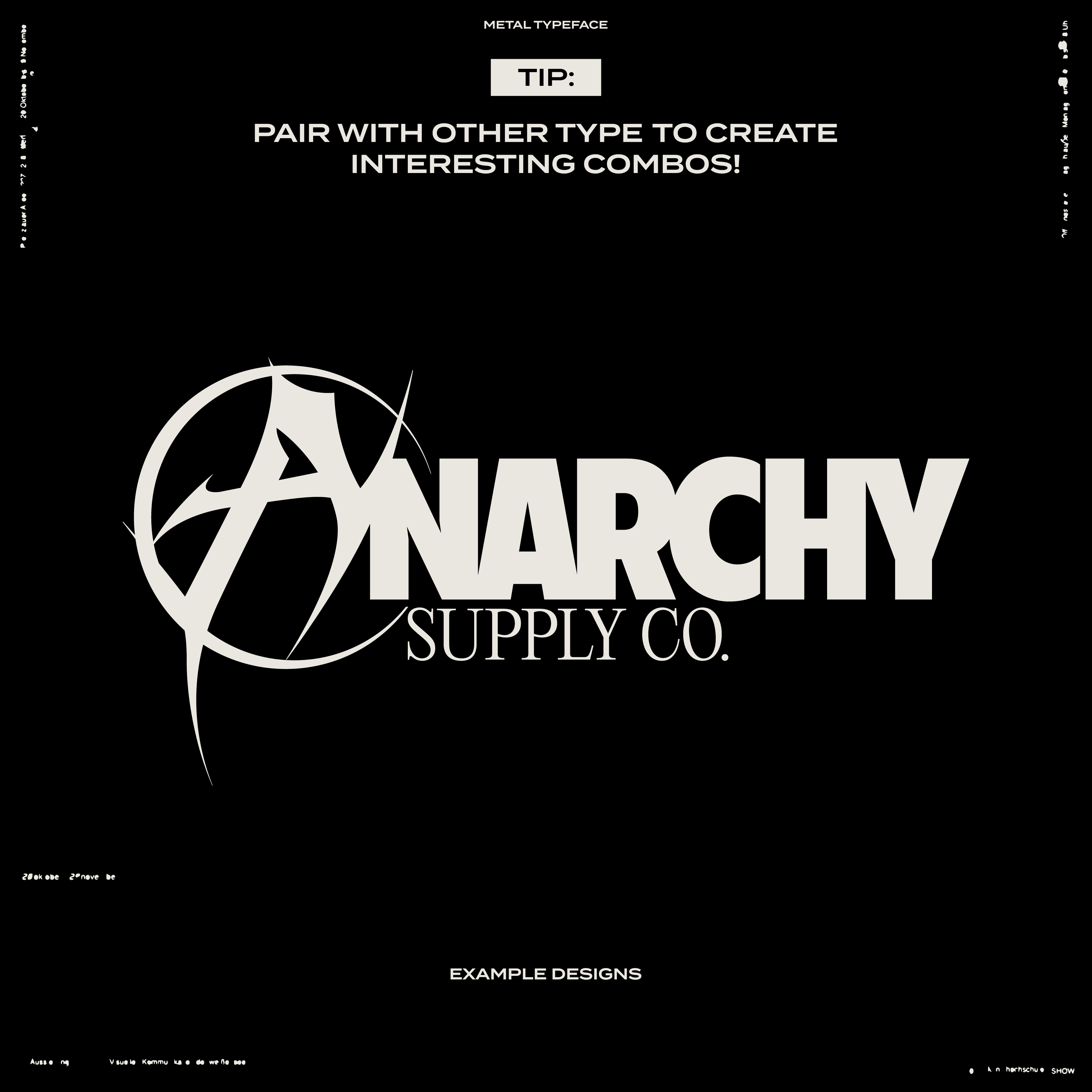 Metal Typeface - secret-cache